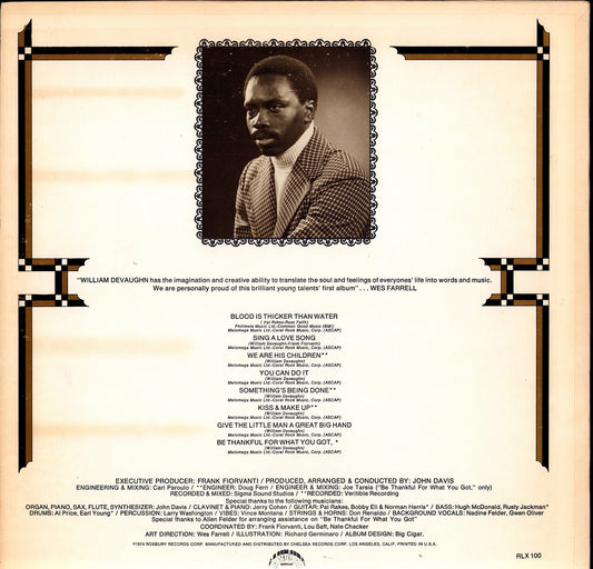 William DeVaughn – Be Thankful For What You Got (Vinyl LP | US Original | 1974)