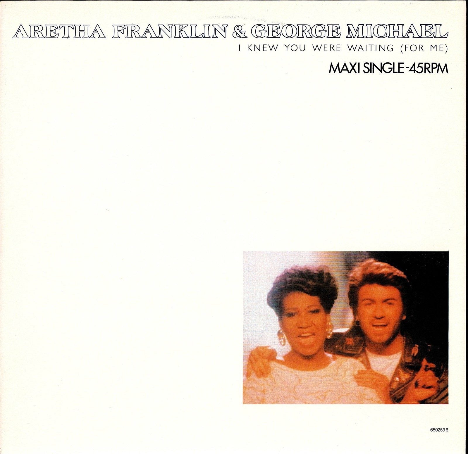 Aretha Franklin & George Michael – I Knew You Were Waiting For Me Vinyl 12" Maxi | EU Original | 1987