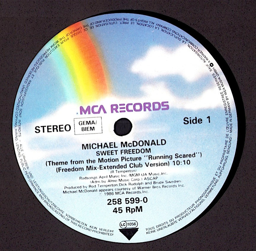 Michael McDonald – Sweet Freedom Vinyl 12" Maxi | EU Original | 1986