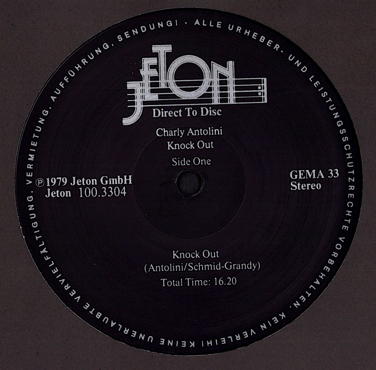 Charly Antolini – Knock Out Vinyl LP