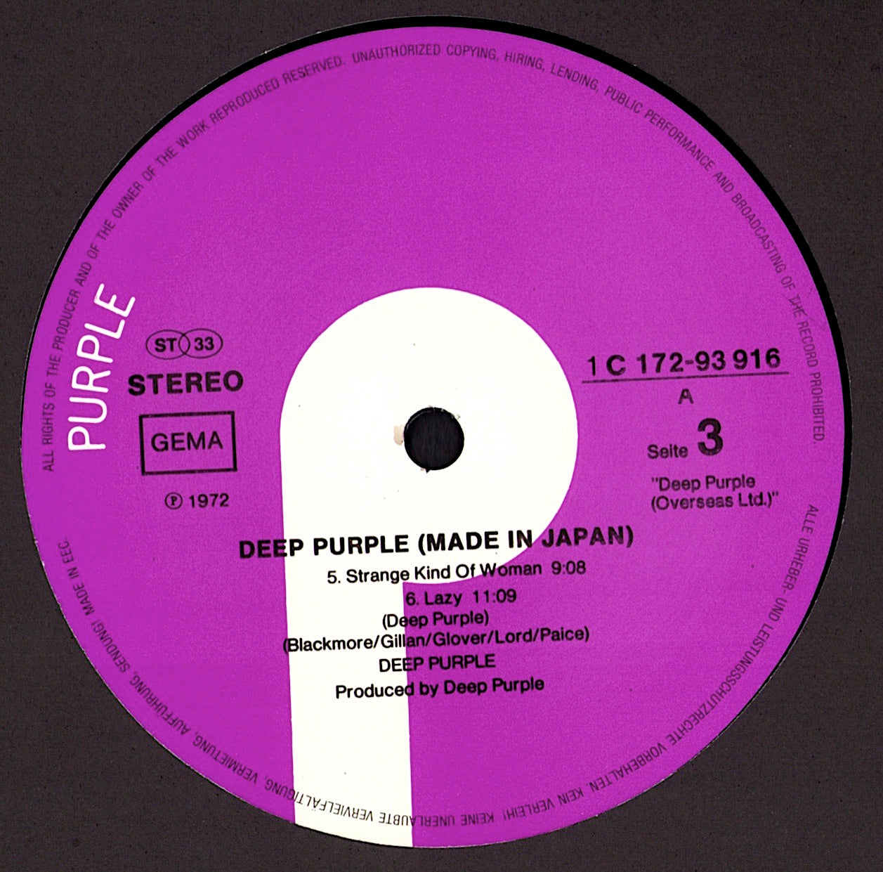 Deep Purple ‎- Made In Japan Vinyl 2LP Kopie