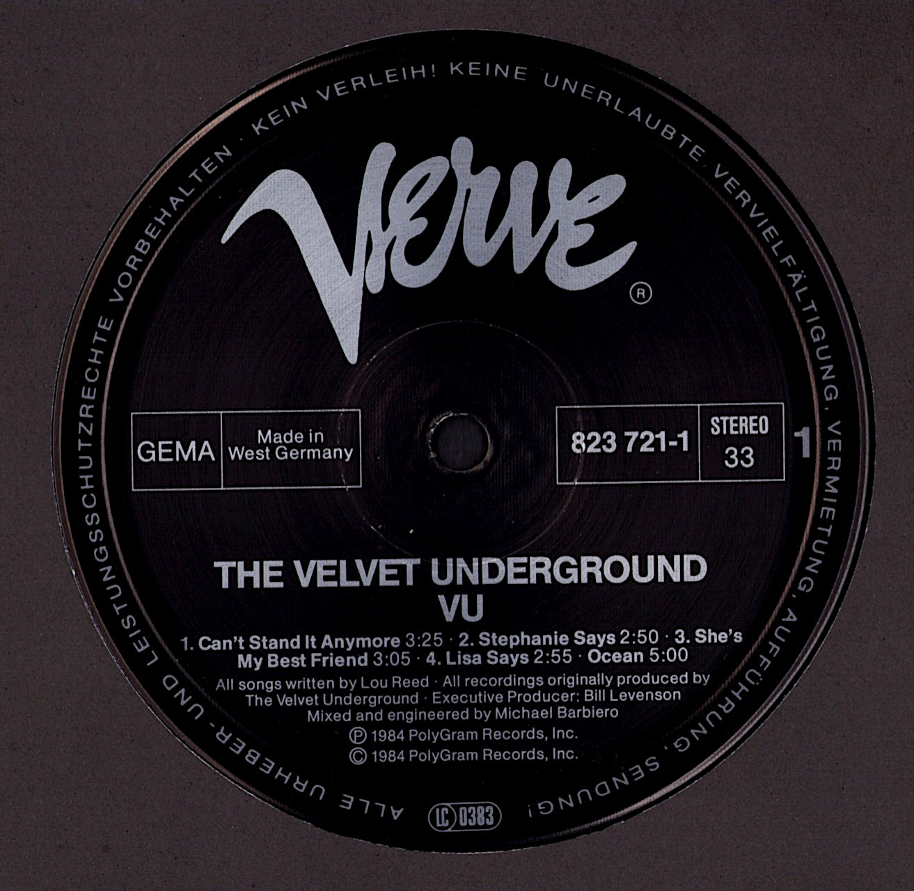 The Velvet Underground & Nico - The Velvet Underground & Nico Vinyl LP Kopie