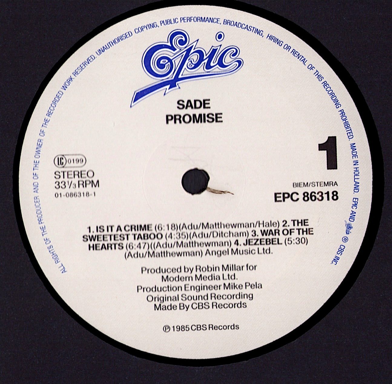 Sade - Promise Vinyl LP Kopie