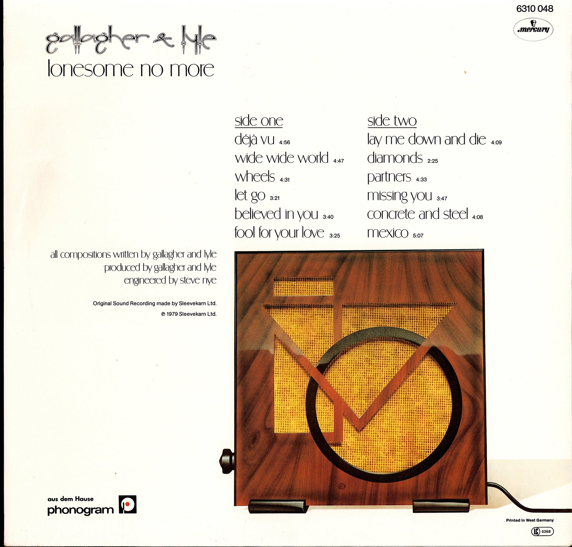 Gallagher & Lyle – Lonesome No More Vinyl LP