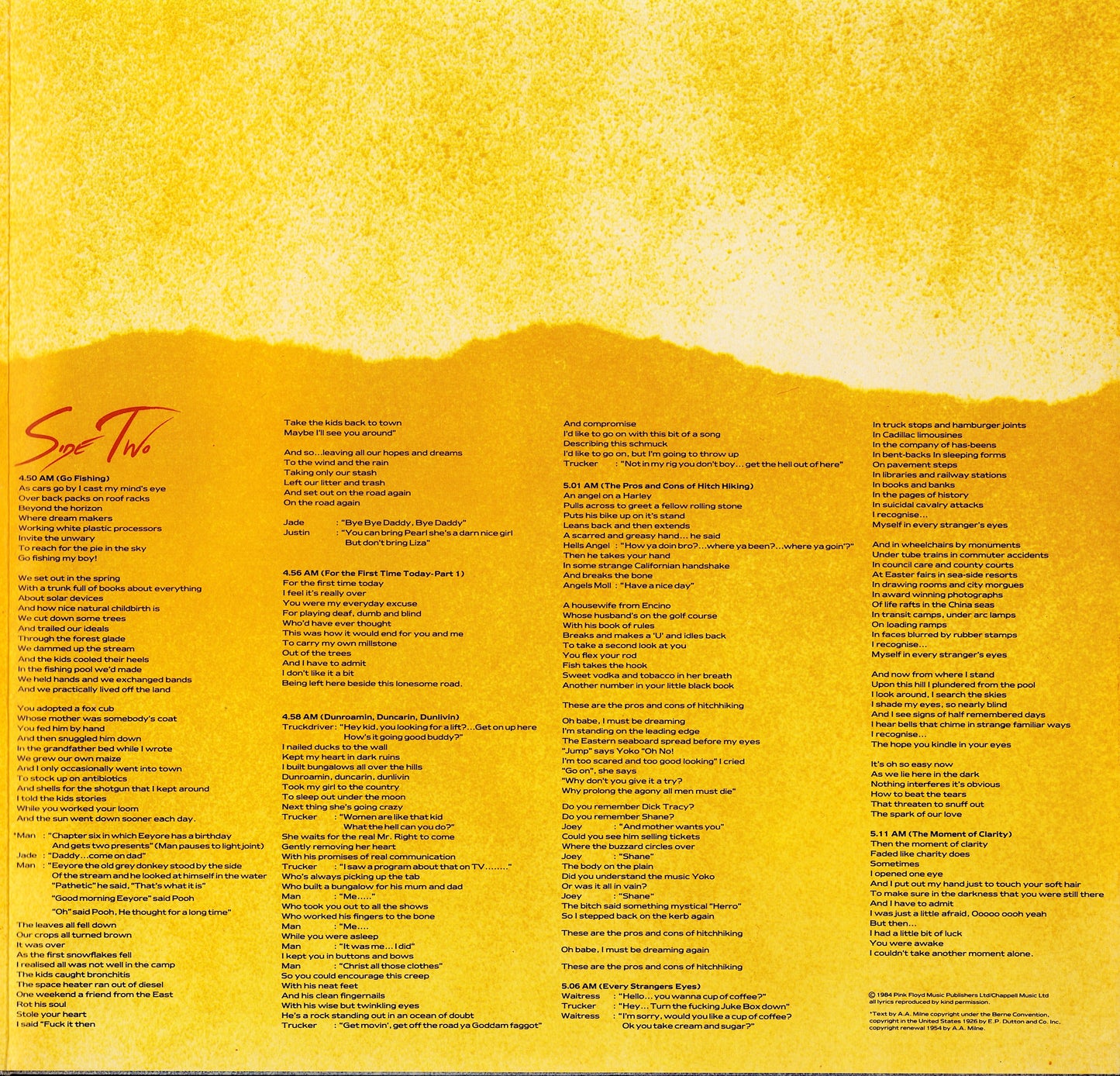 Roger Waters – The Pros And Cons Of Hitch Hiking Vinyl LP