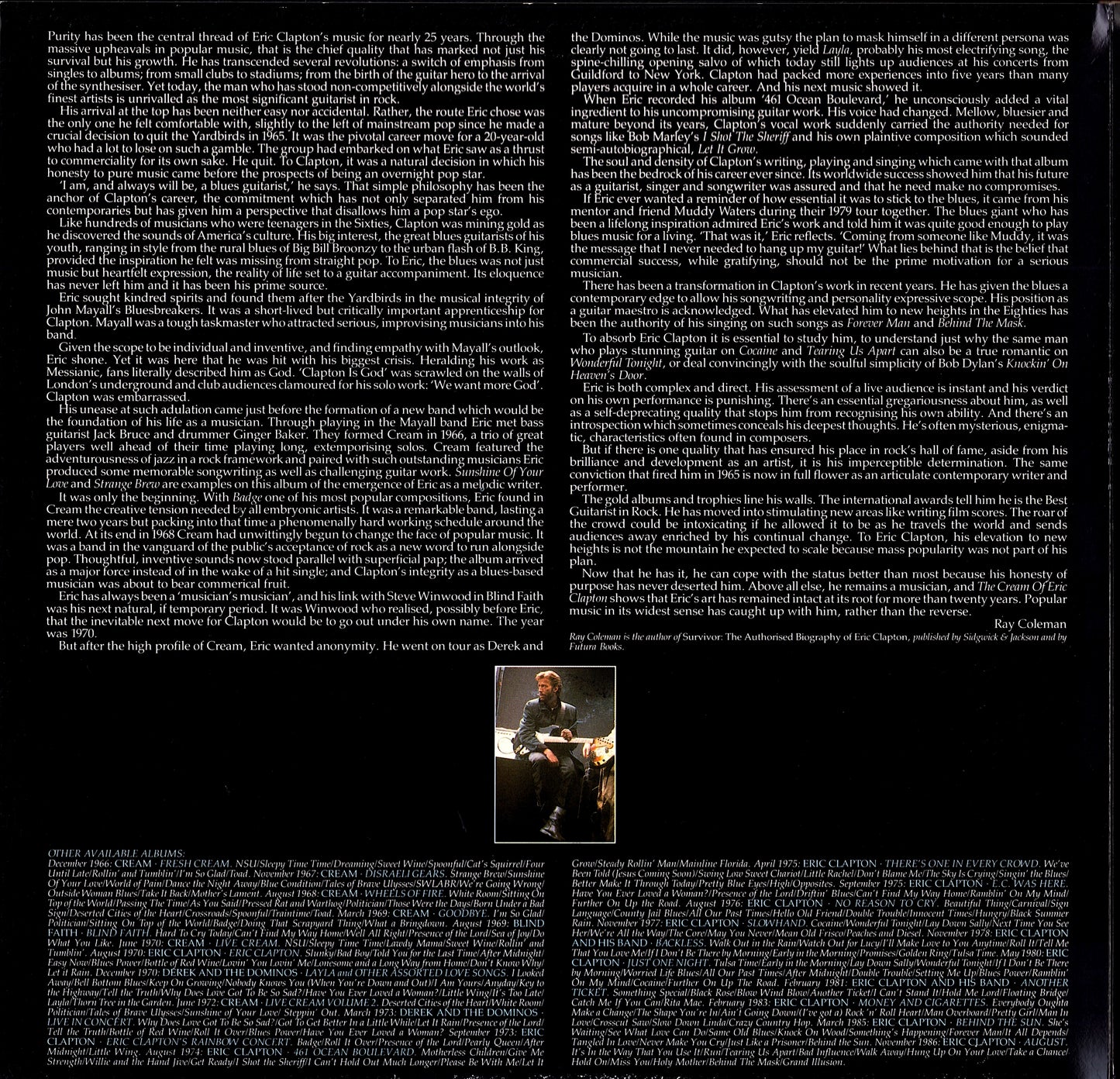 Eric Clapton - Slowhand Vinyl LP Kopie