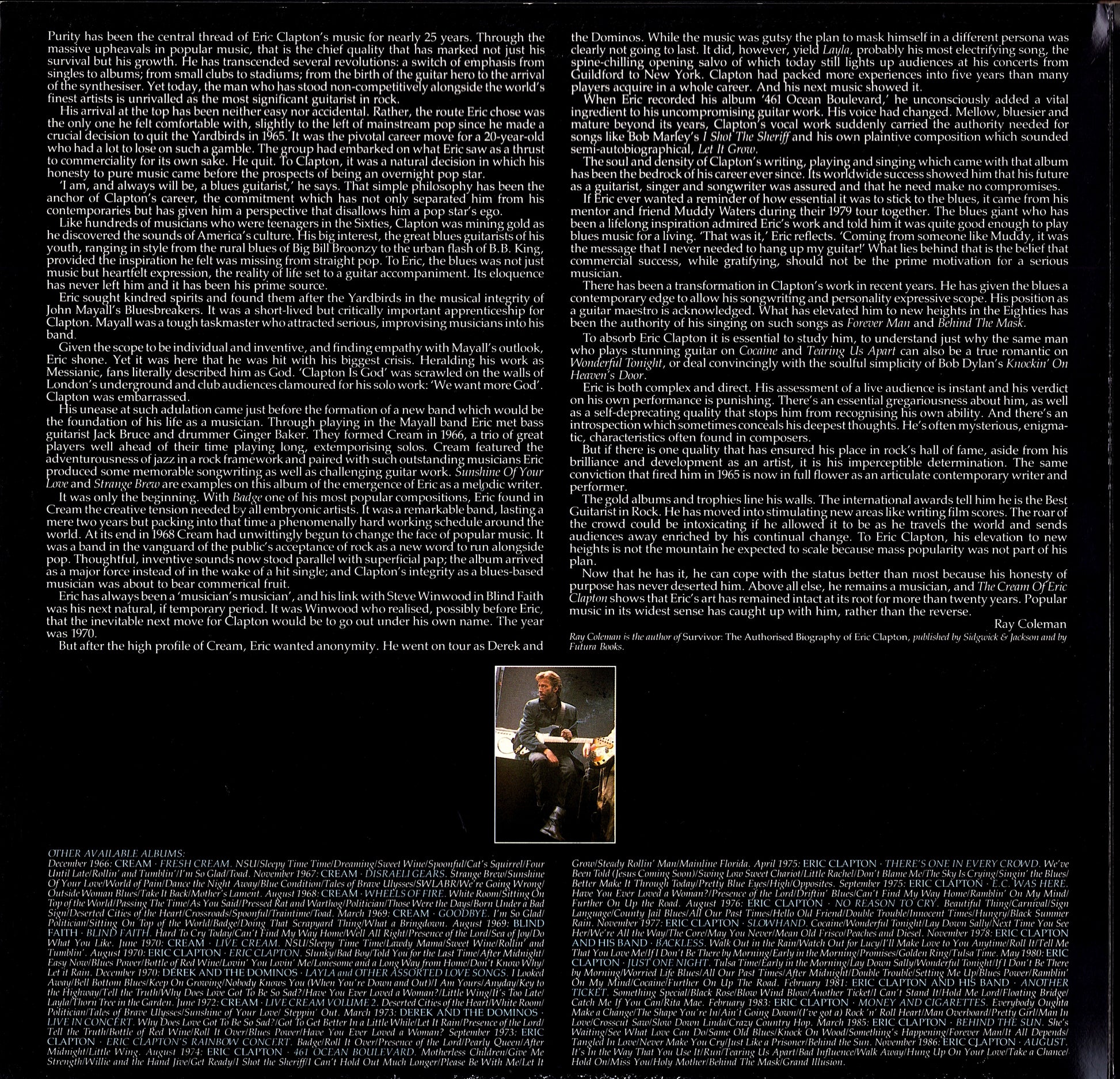 Eric Clapton - Slowhand Vinyl LP Kopie