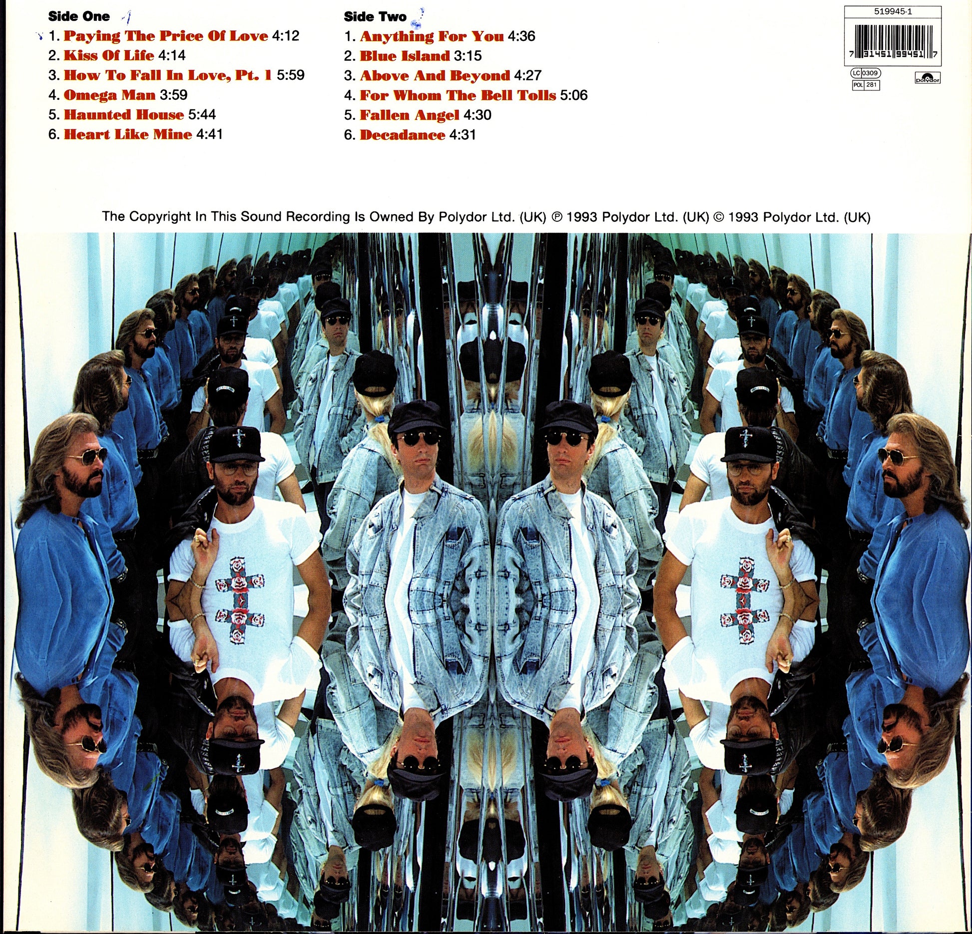 Bee Gees ‎- High Civilization Vinyl LP Kopie