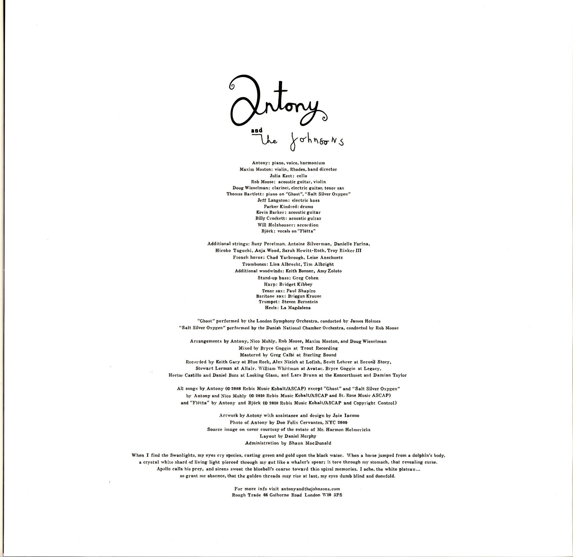 Antony And The Johnsons – Swanlights - Deluxe Edition Vinyl LP