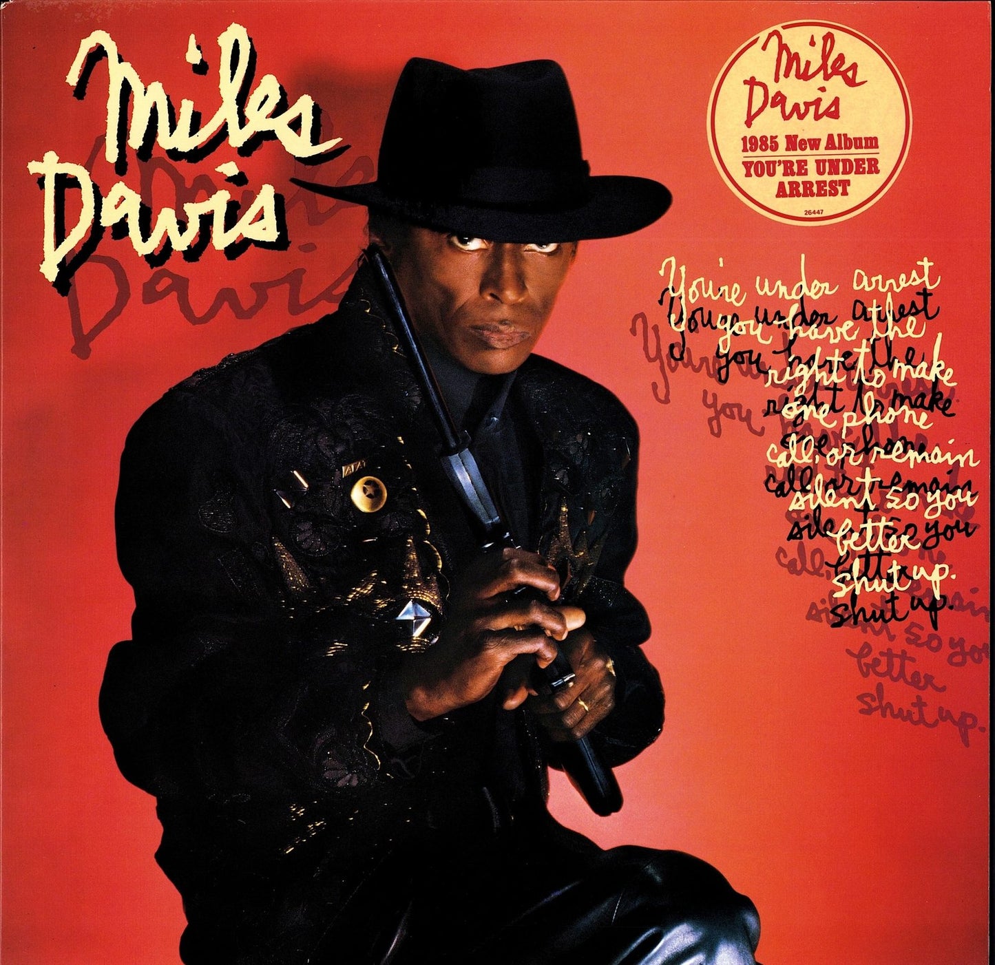 Miles Davis - You're Under Arrest Vinyl LP Kopie
