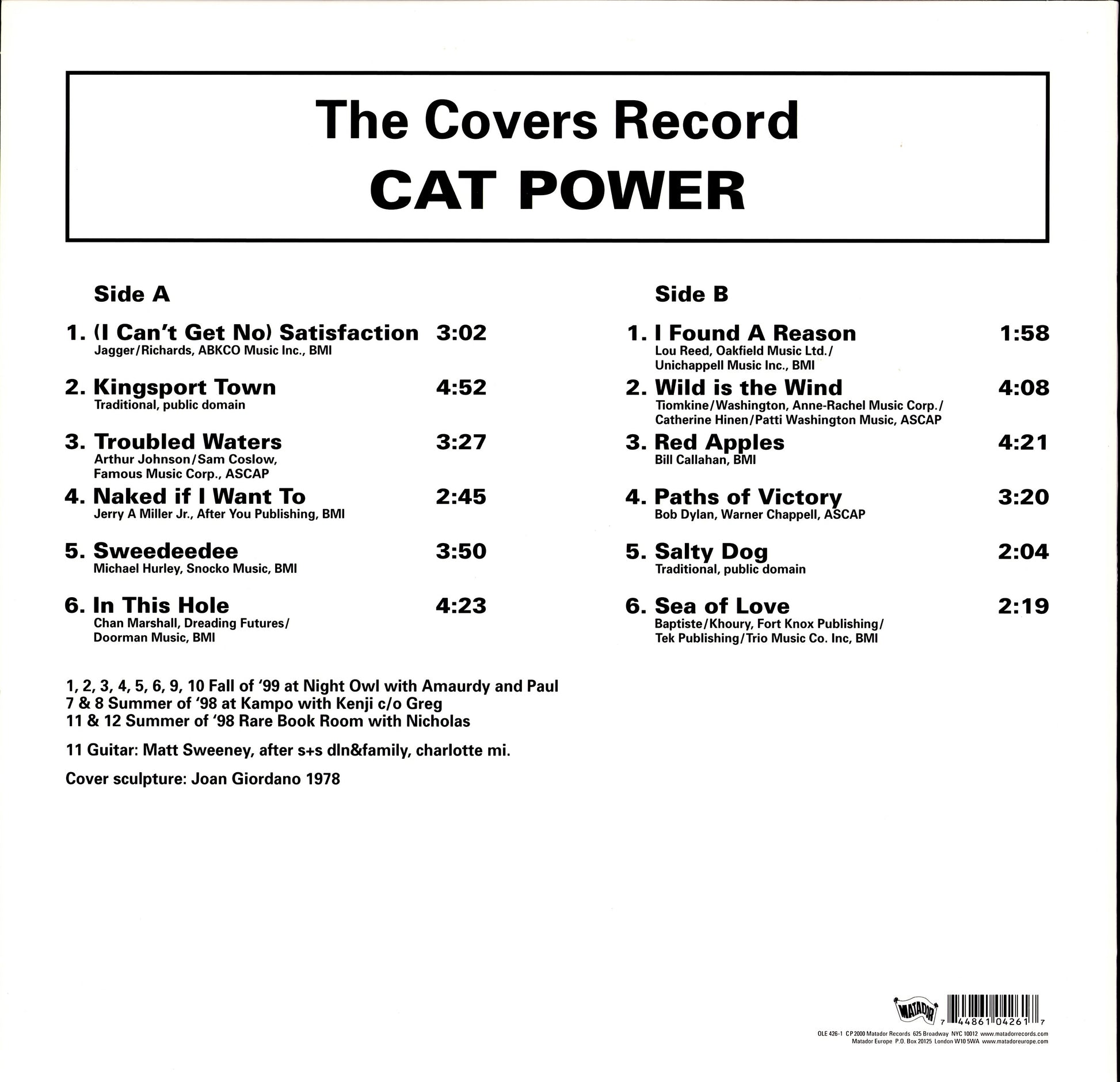 Cat Power – The Covers Record Vinyl LP