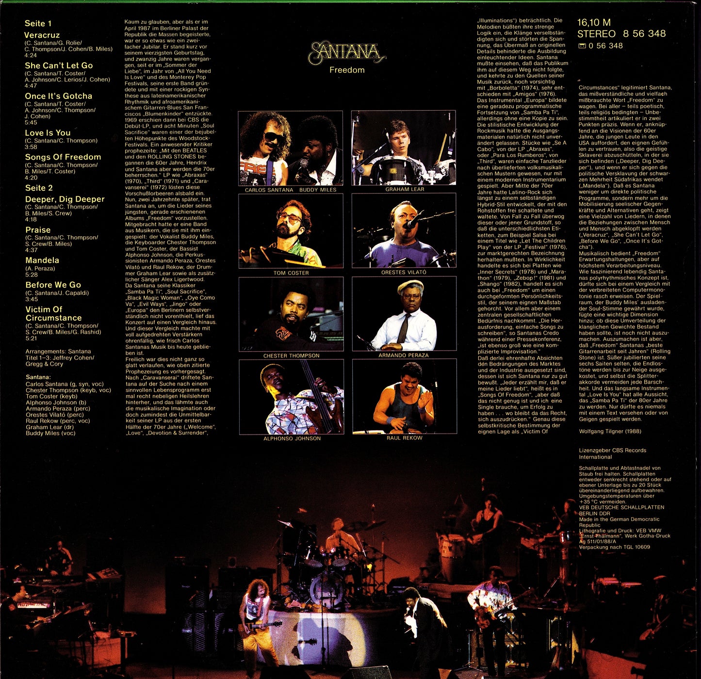 Santana – Freedom Vinyl LP