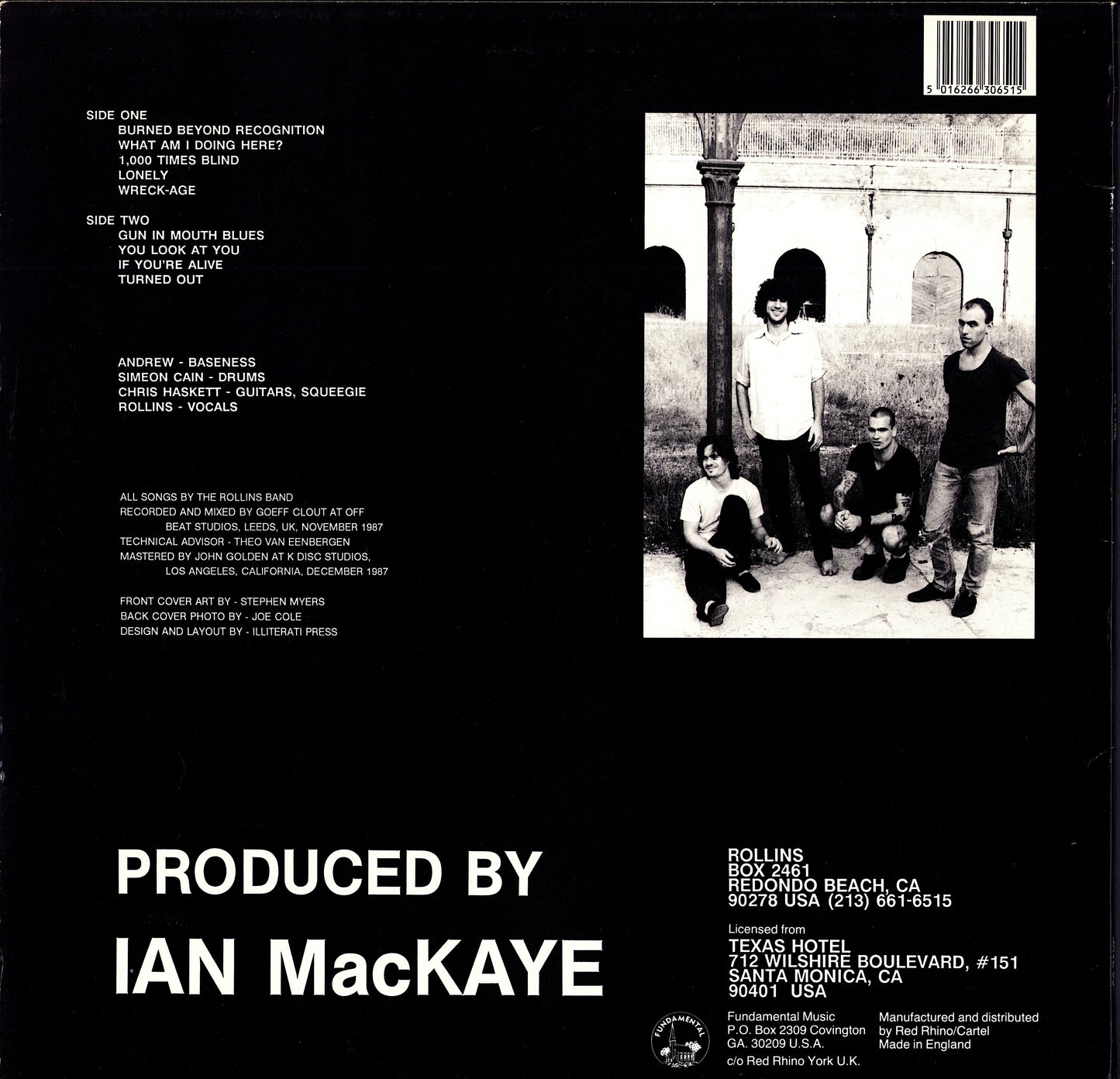 Rollins Band – Life Time Vinyl LP