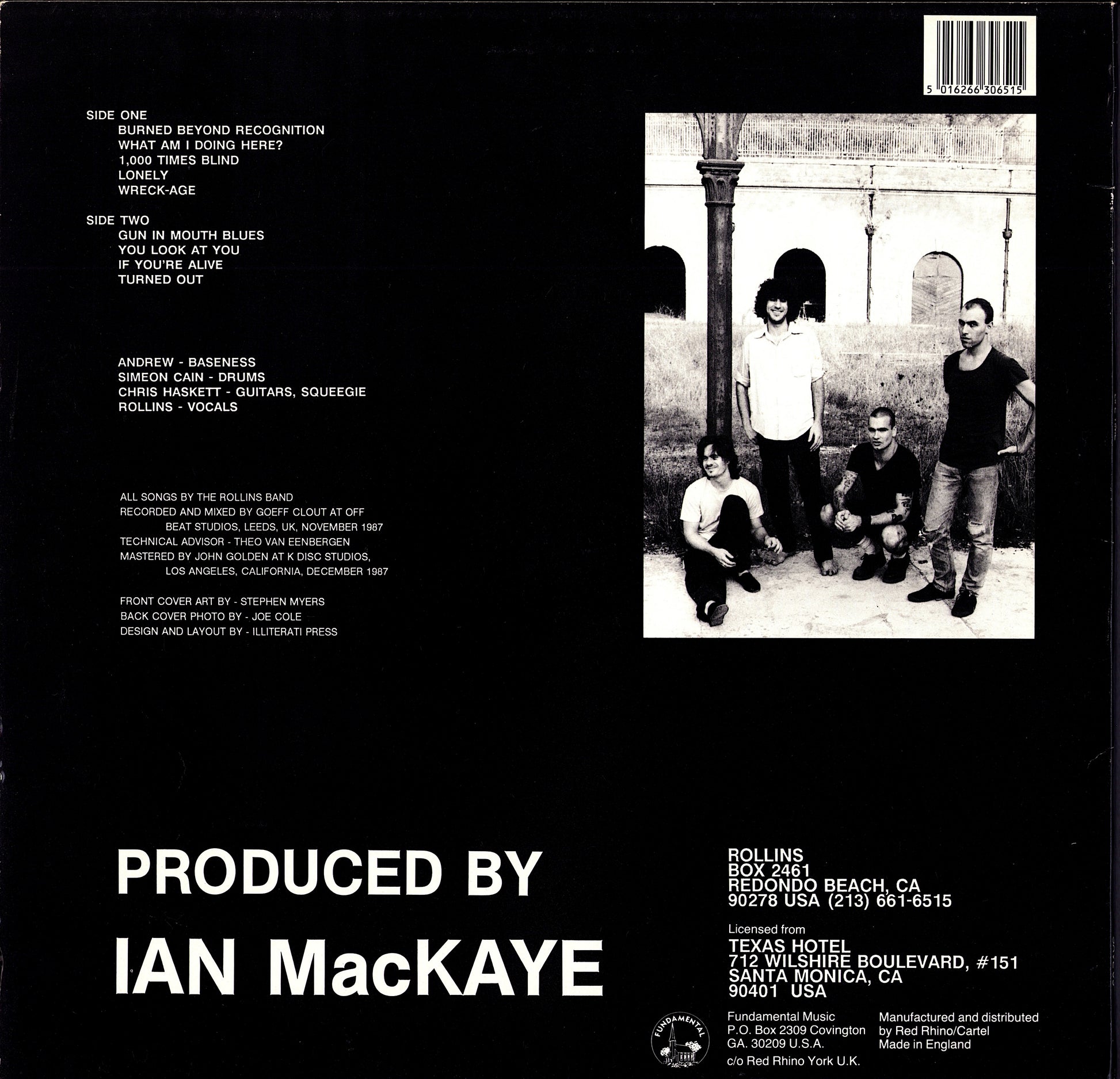 Rollins Band – Life Time Vinyl LP