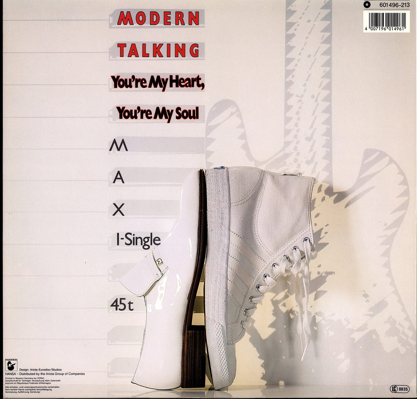 Modern Talking ‎- You're My Heart, You're My Soul Vinyl 12" EU