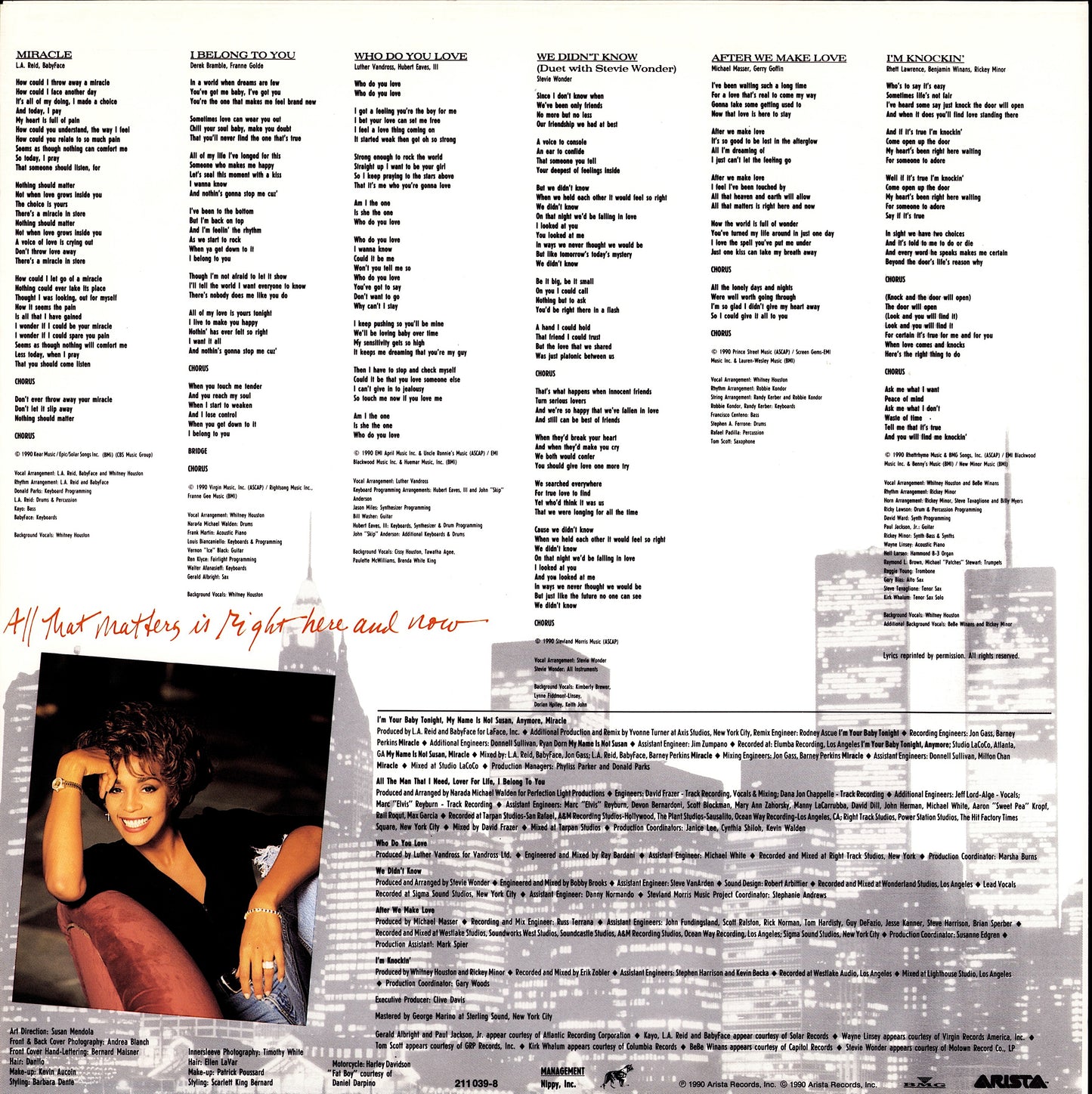 Whitney Houston – I'm Your Baby Tonight Vinyl LP