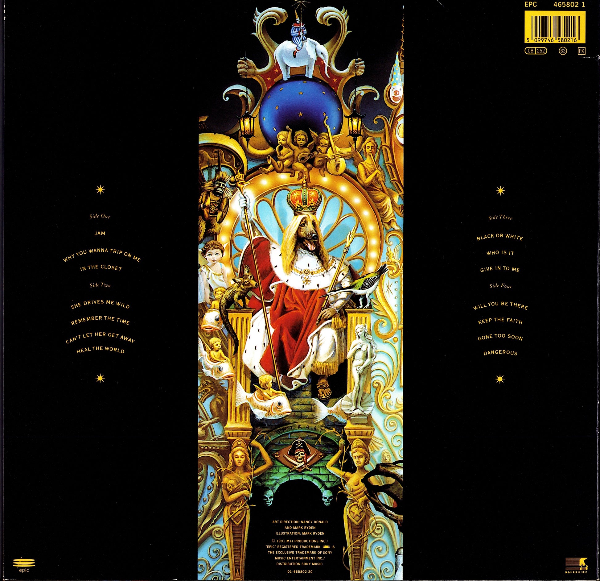 Michael Jackson ‎– Dangerous Vinyl 2LP Kopie