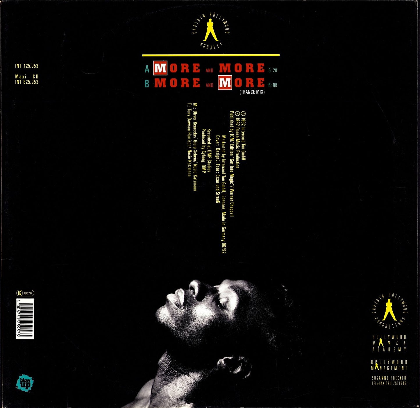 Captain Hollywood Project – More And More Vinyl 12" Maxi-Single