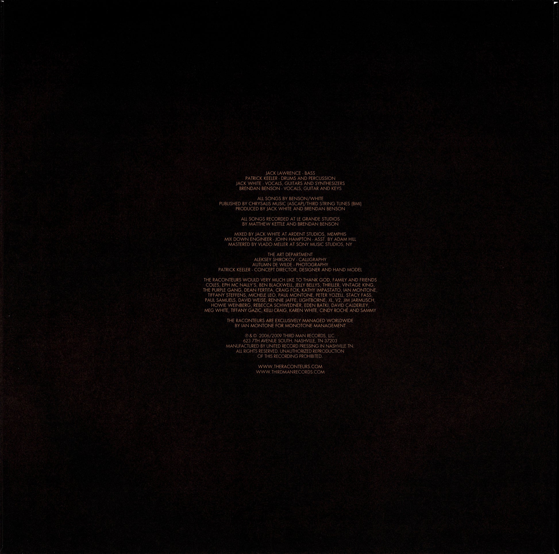 The Raconteurs ‎– Broken Boy Soldiers Vinyl LP