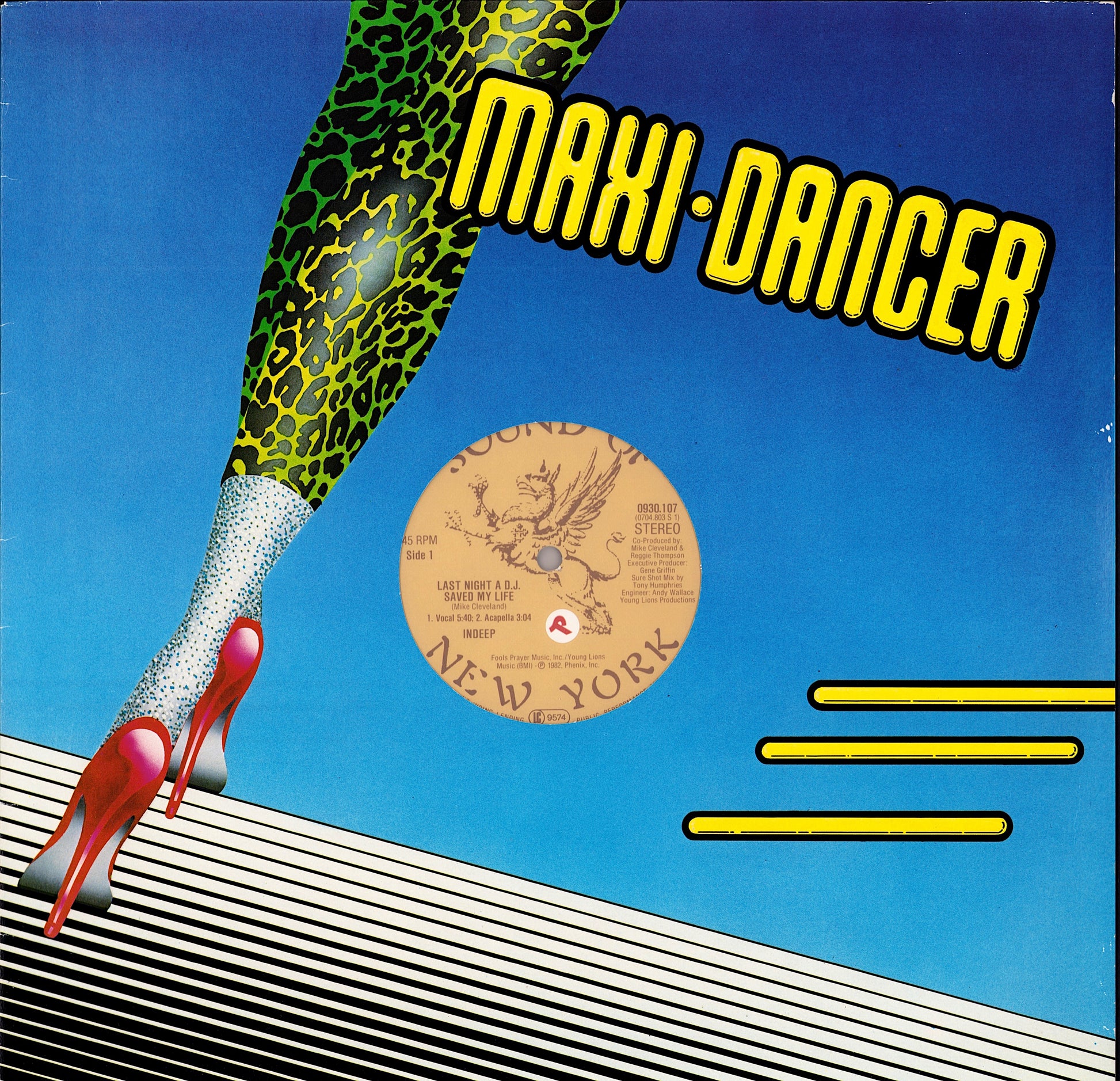 Indeep ‎- Last Night A D.J. Saved My Life Vinyl 12" Maxi-Single