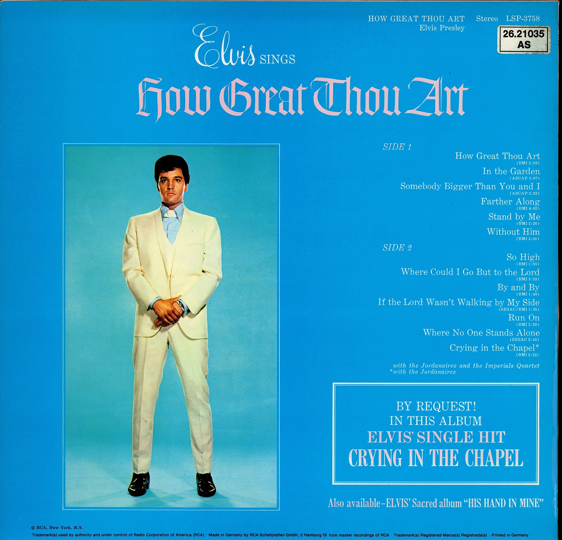 Elvis Presley – How Great Thou Art Vinyl LP