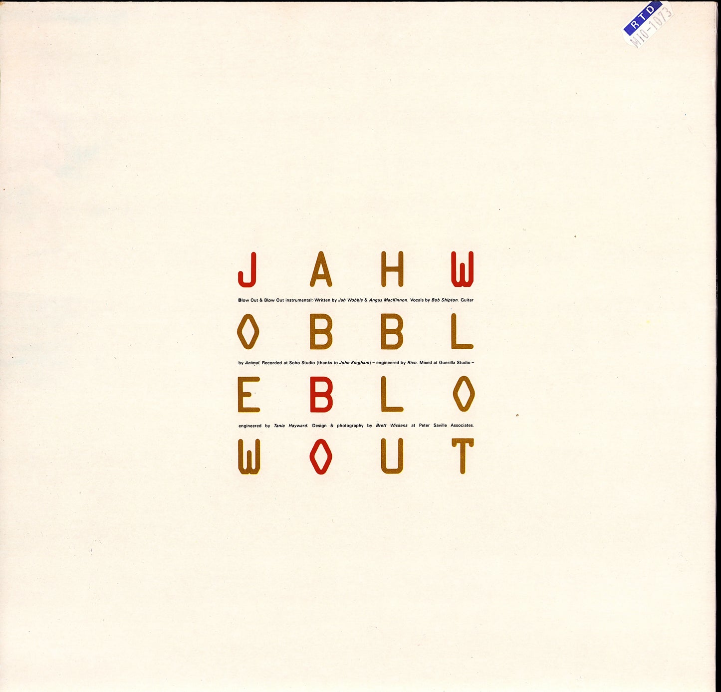 Holger Czukay - On The Way To The Peak Of Normal Vinyl LP Kopie Kopie