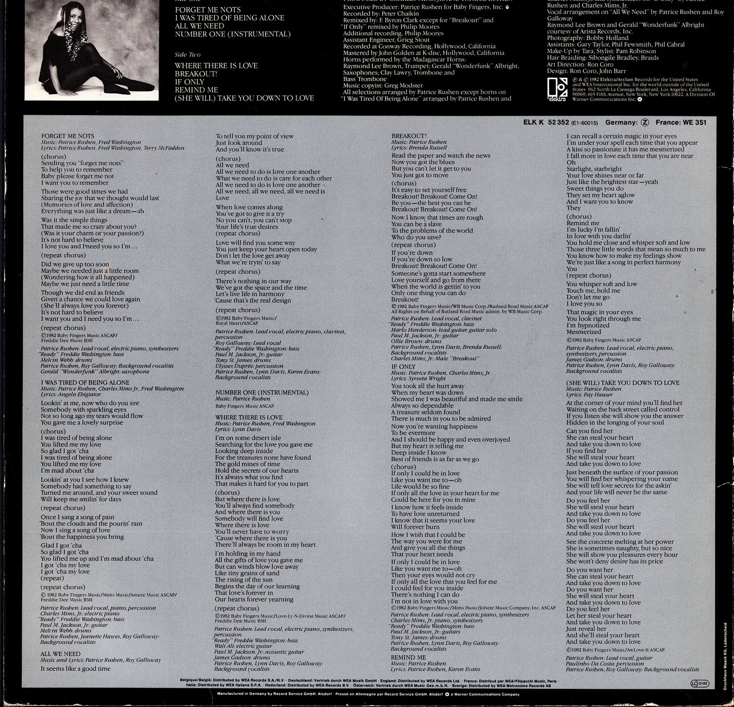 Patrice Rushen – Straight From The Heart Vinyl LP