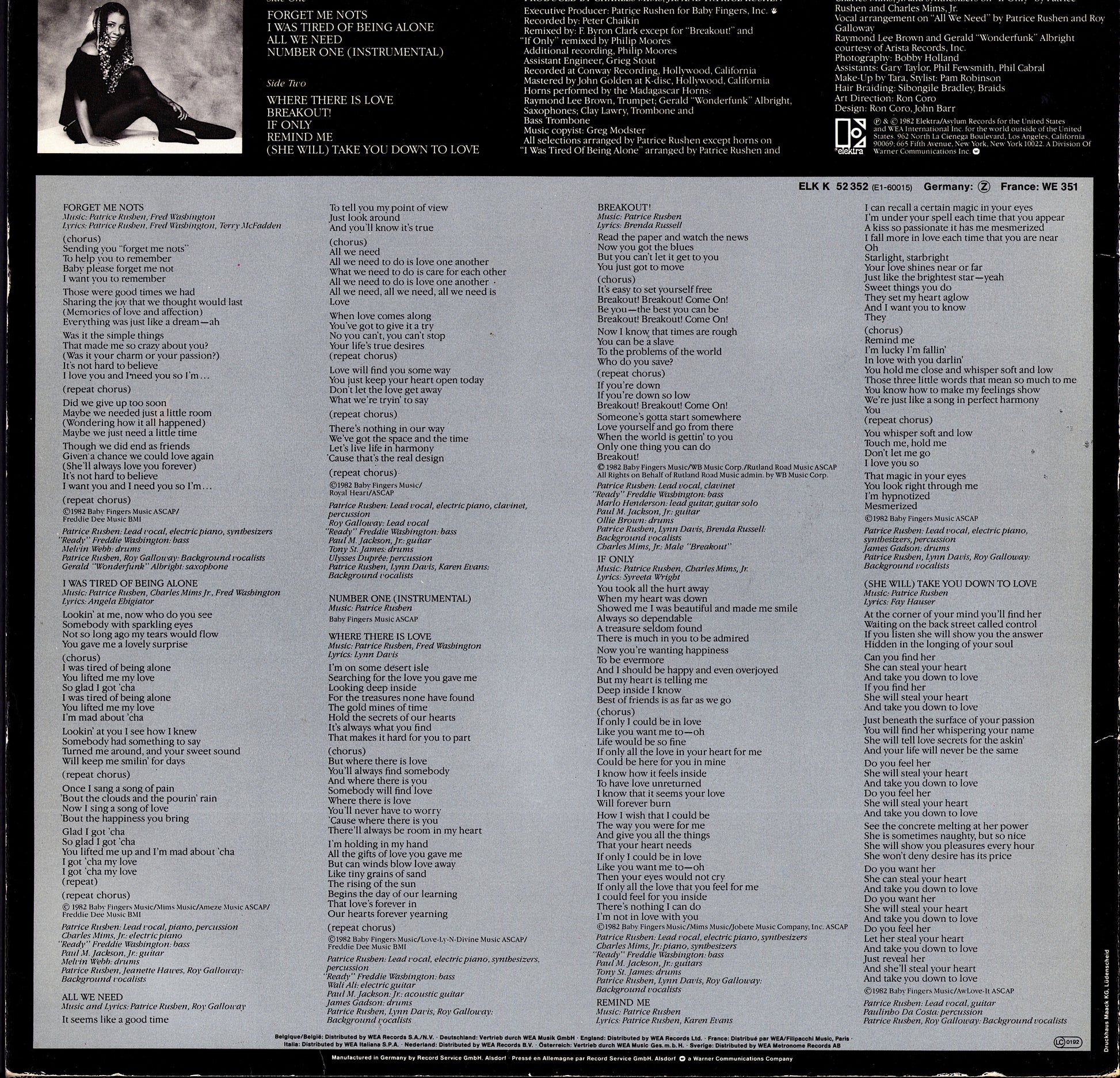 Patrice Rushen – Straight From The Heart Vinyl LP