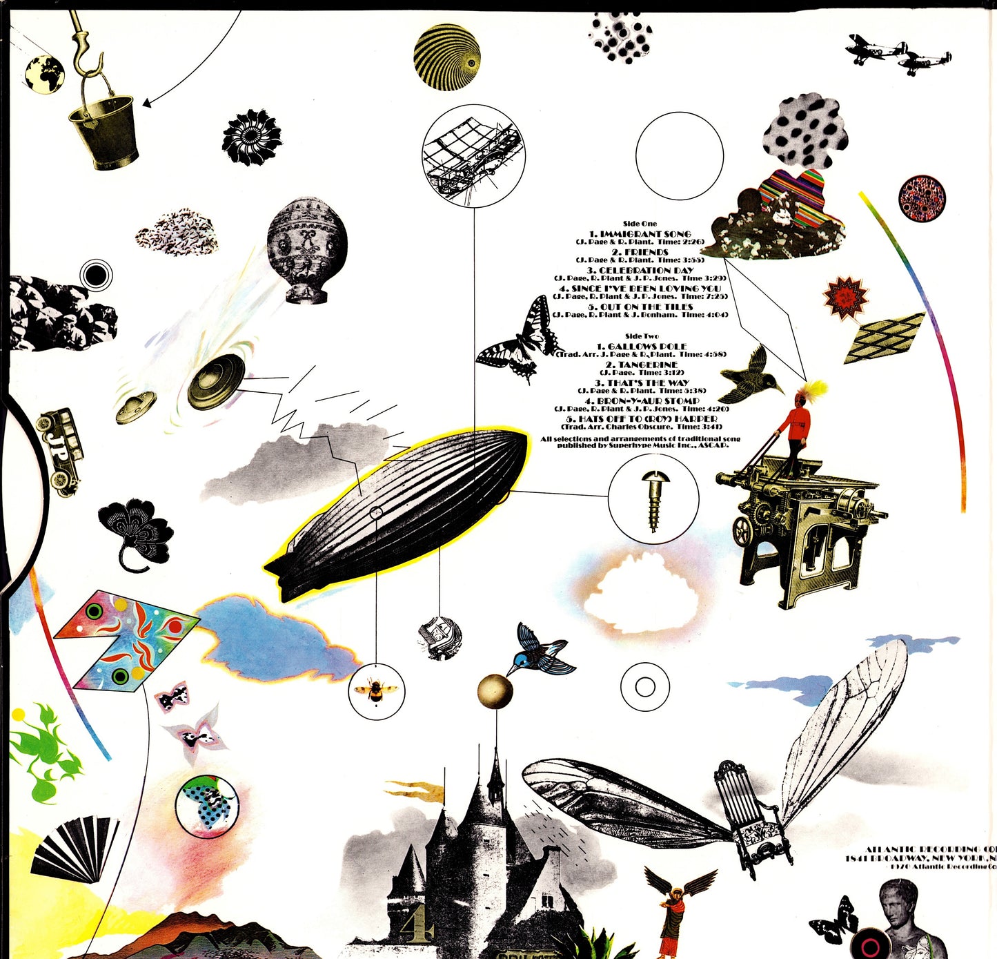 Led Zeppelin ‎- Led Zeppelin III Vinyl LP Kopie