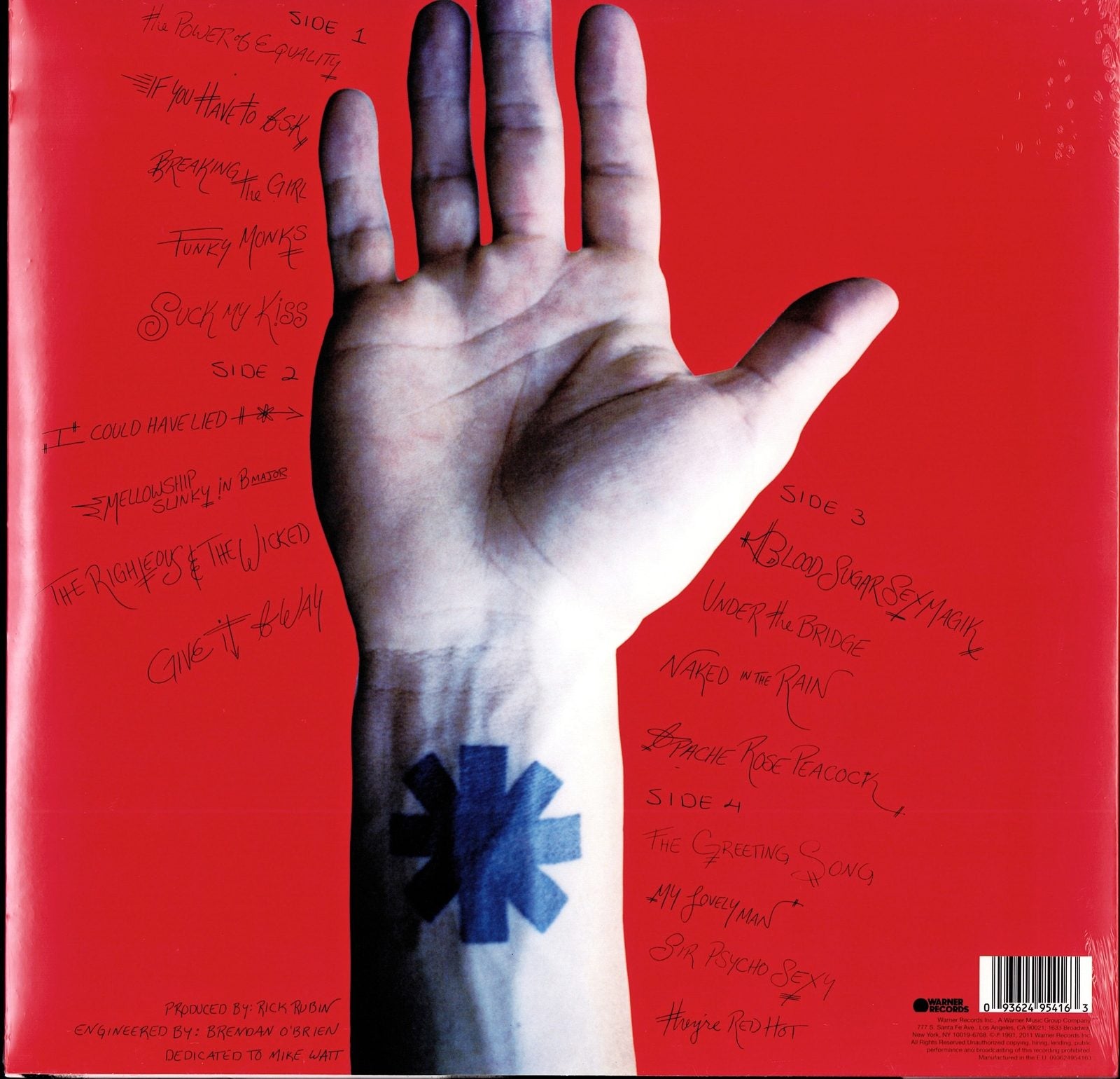 Red Hot Chili Peppers ‎- Blood Sugar Sex Magik Vinyl 2LP