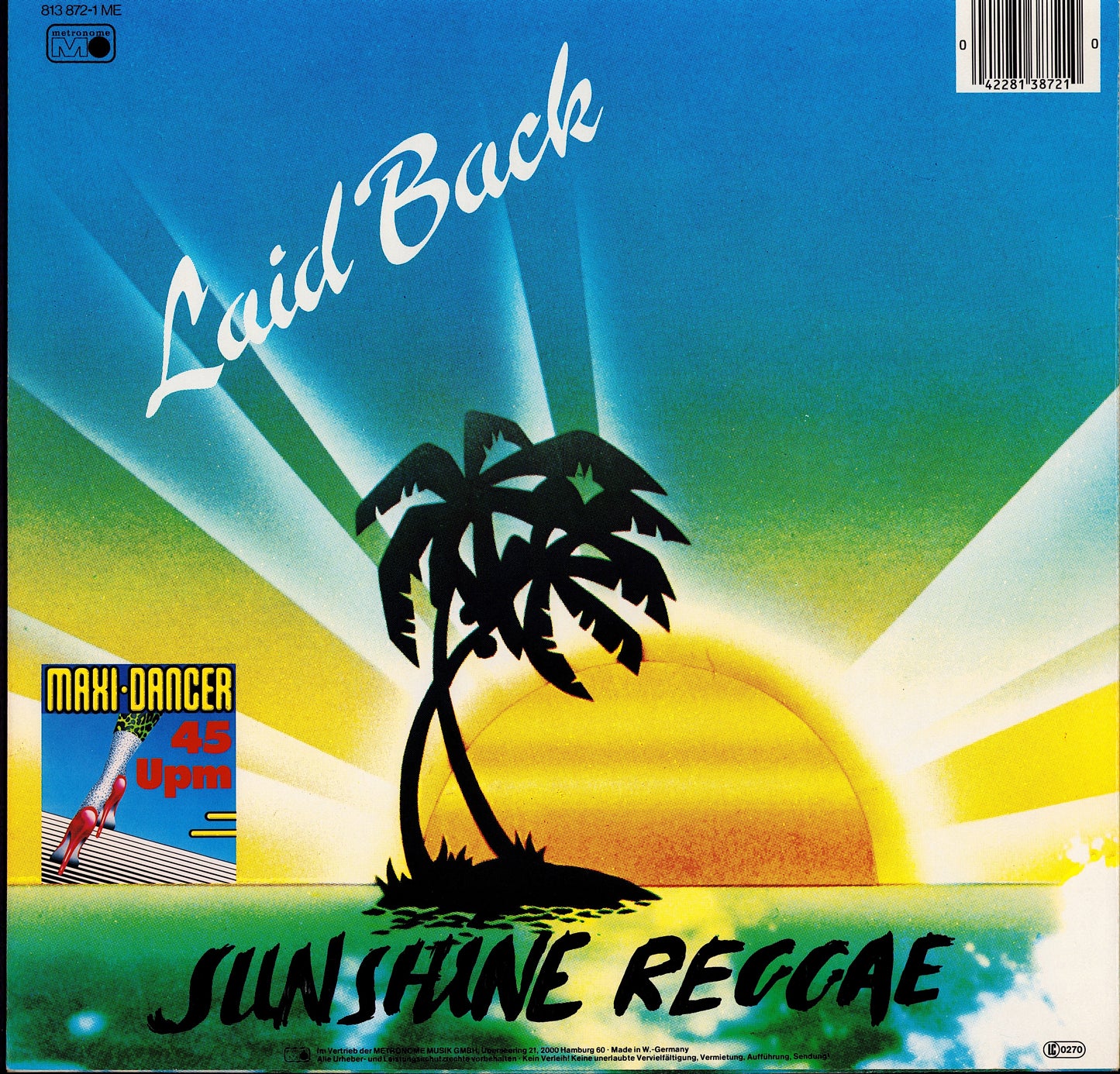 Laid Back ‎- Sunshine Reggae Vinyl 12" Maxi-Single