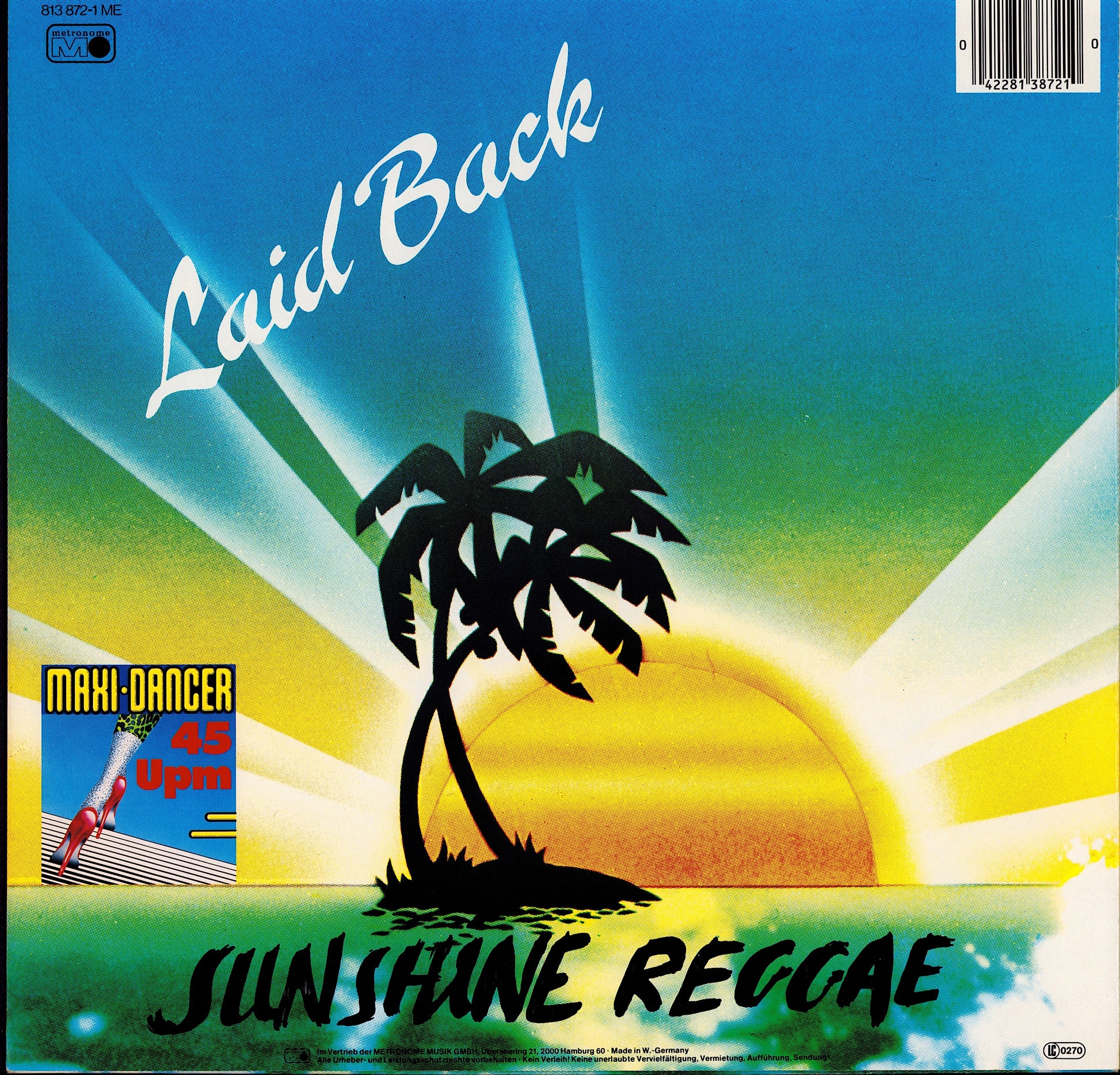 Laid Back ‎- Sunshine Reggae Vinyl 12" Maxi-Single