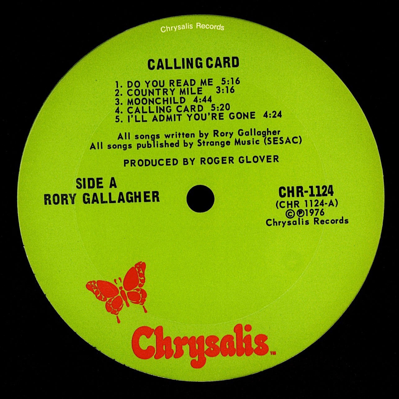 Rory Gallagher – Calling Card Vinyl LP