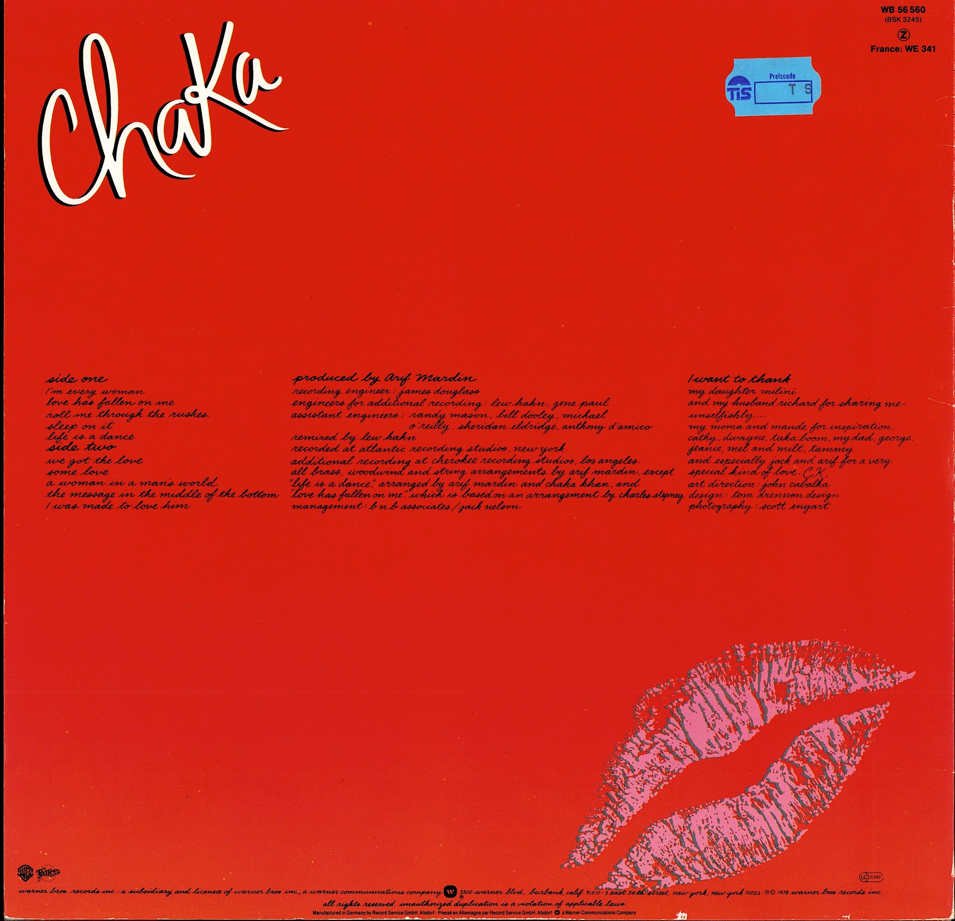 Chaka Khan – Chaka Vinyl LP