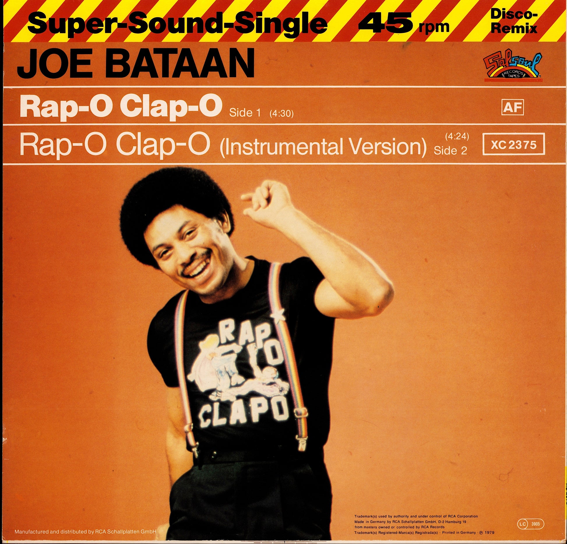 Joe Bataan – Rap-O Clap-O Disco Remix Vinyl 12" Maxi-Single
