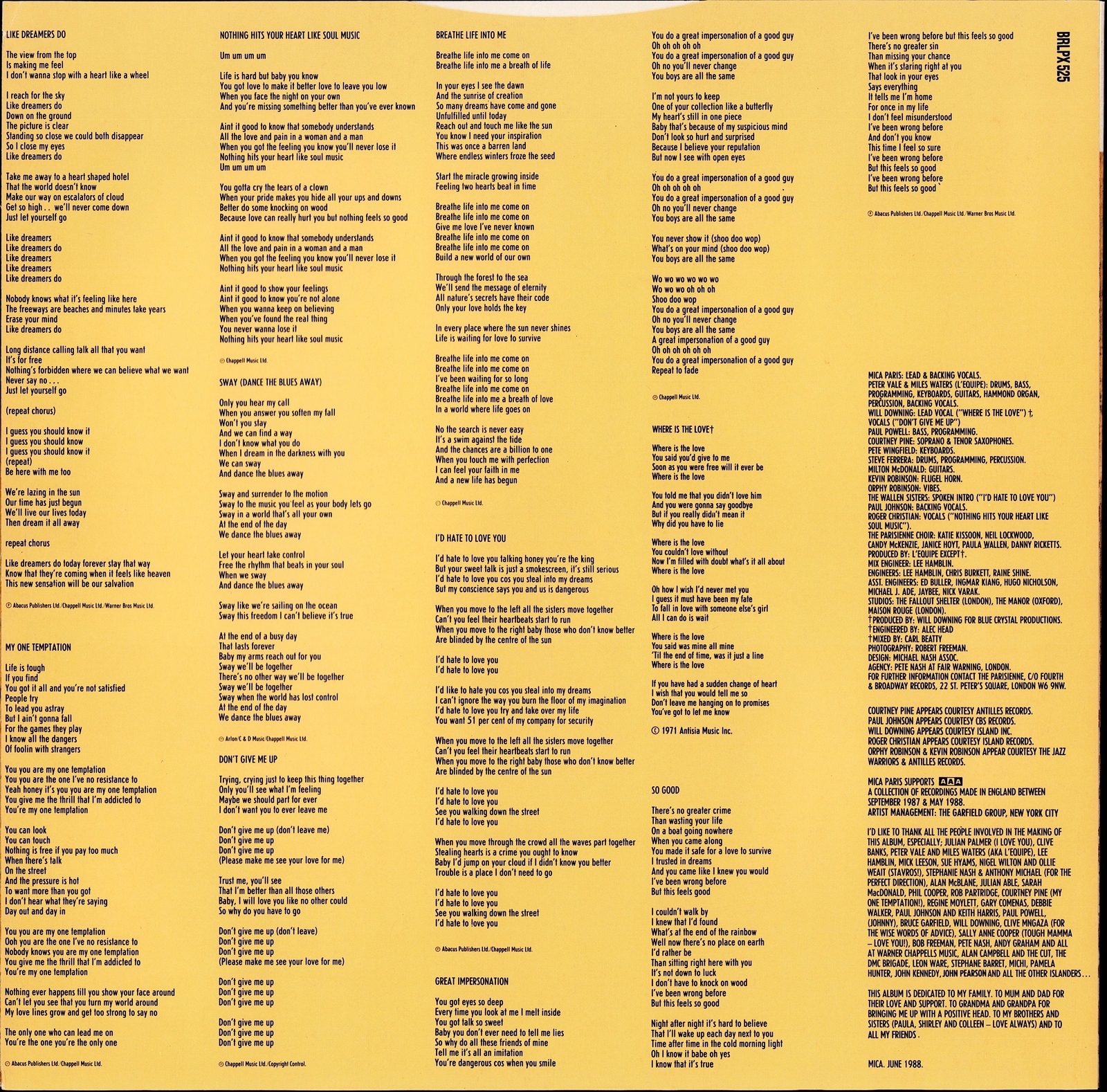 Miki Howard – Come Share My Love Vinyl LP Kopie