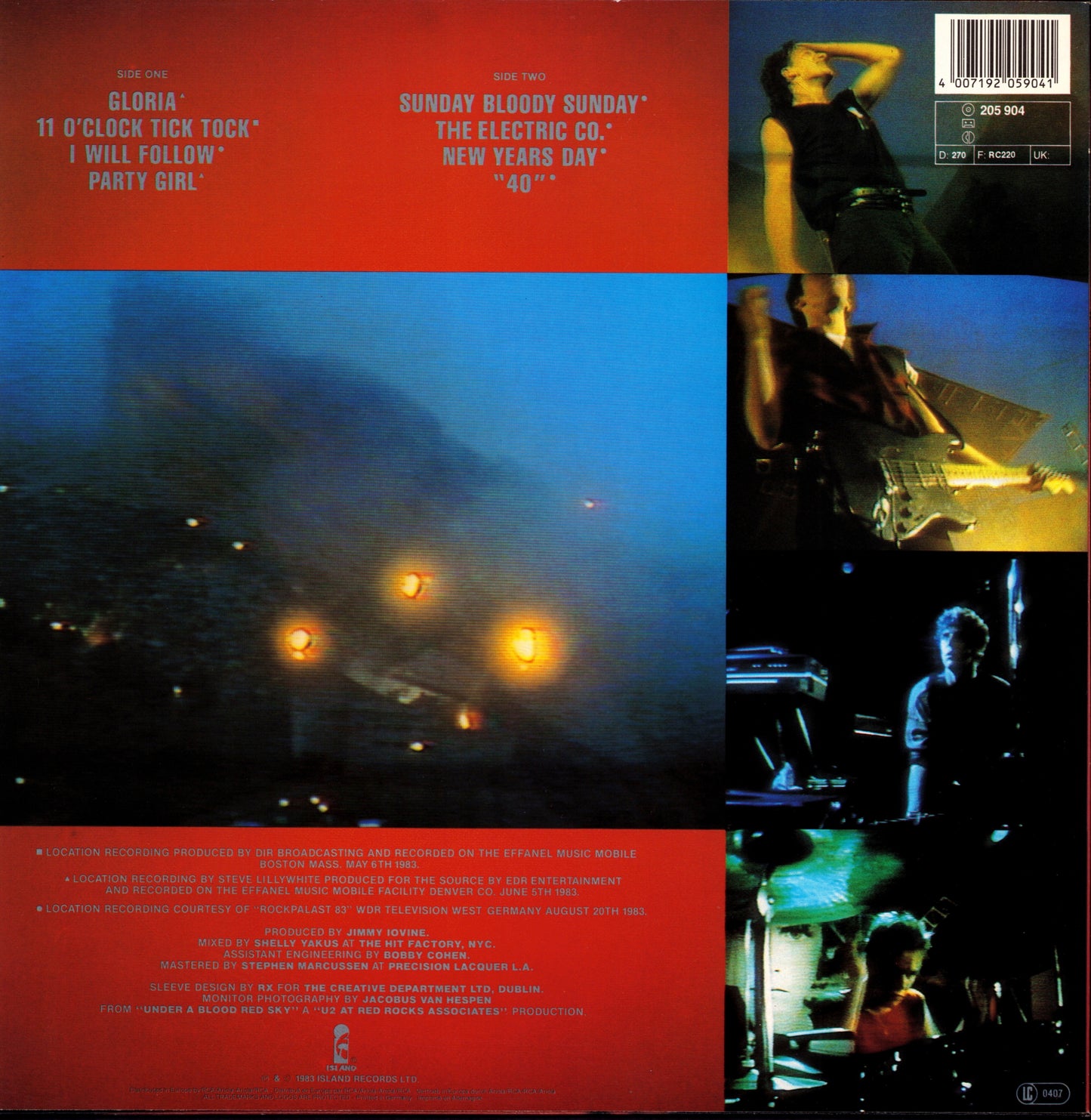 U2 ‎- Under A Blood Red Sky Live Vinyl Mini-Album Kopie