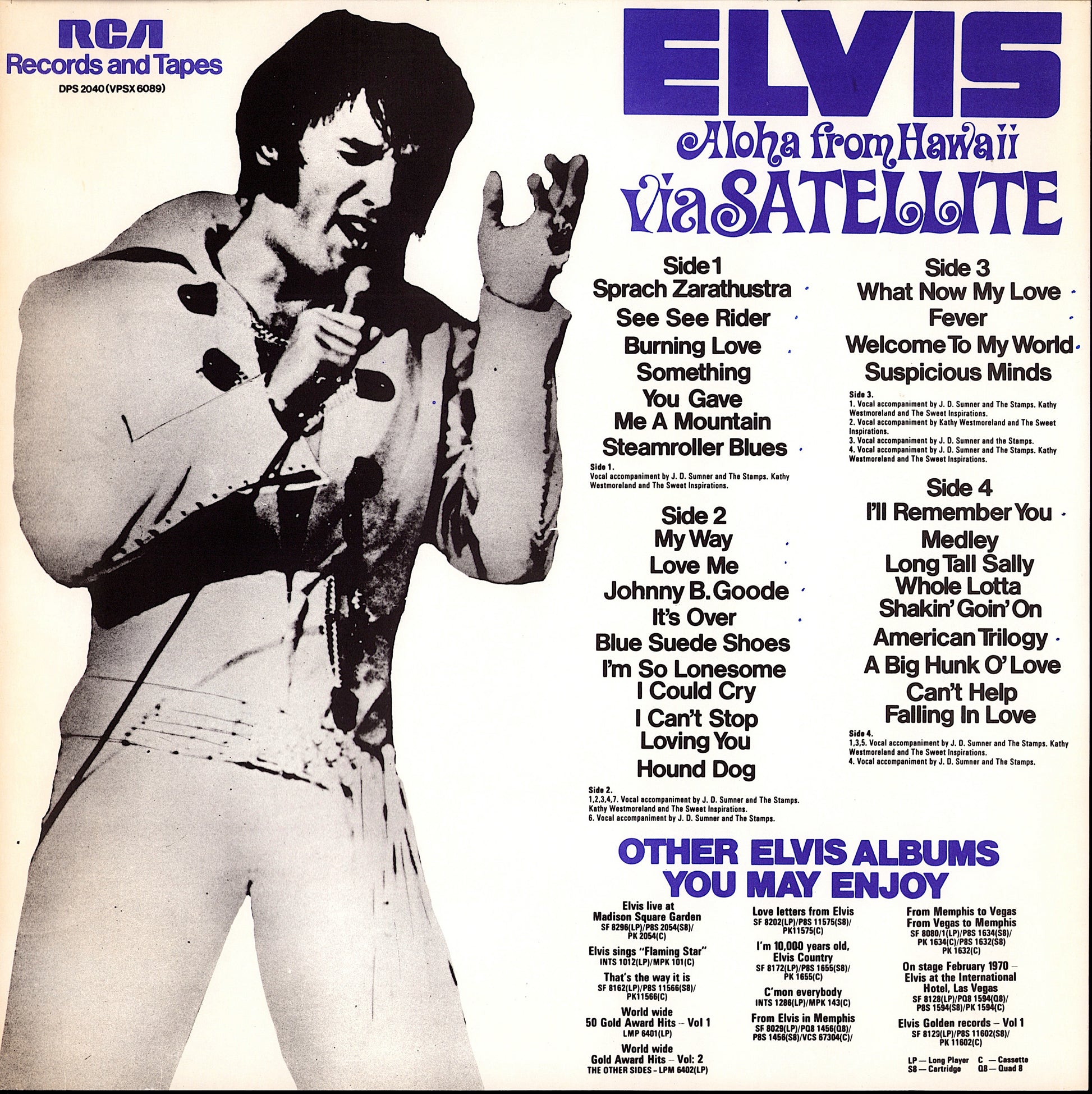 Elvis - Aloha From Hawaii Via Satellite Vinyl 2LP