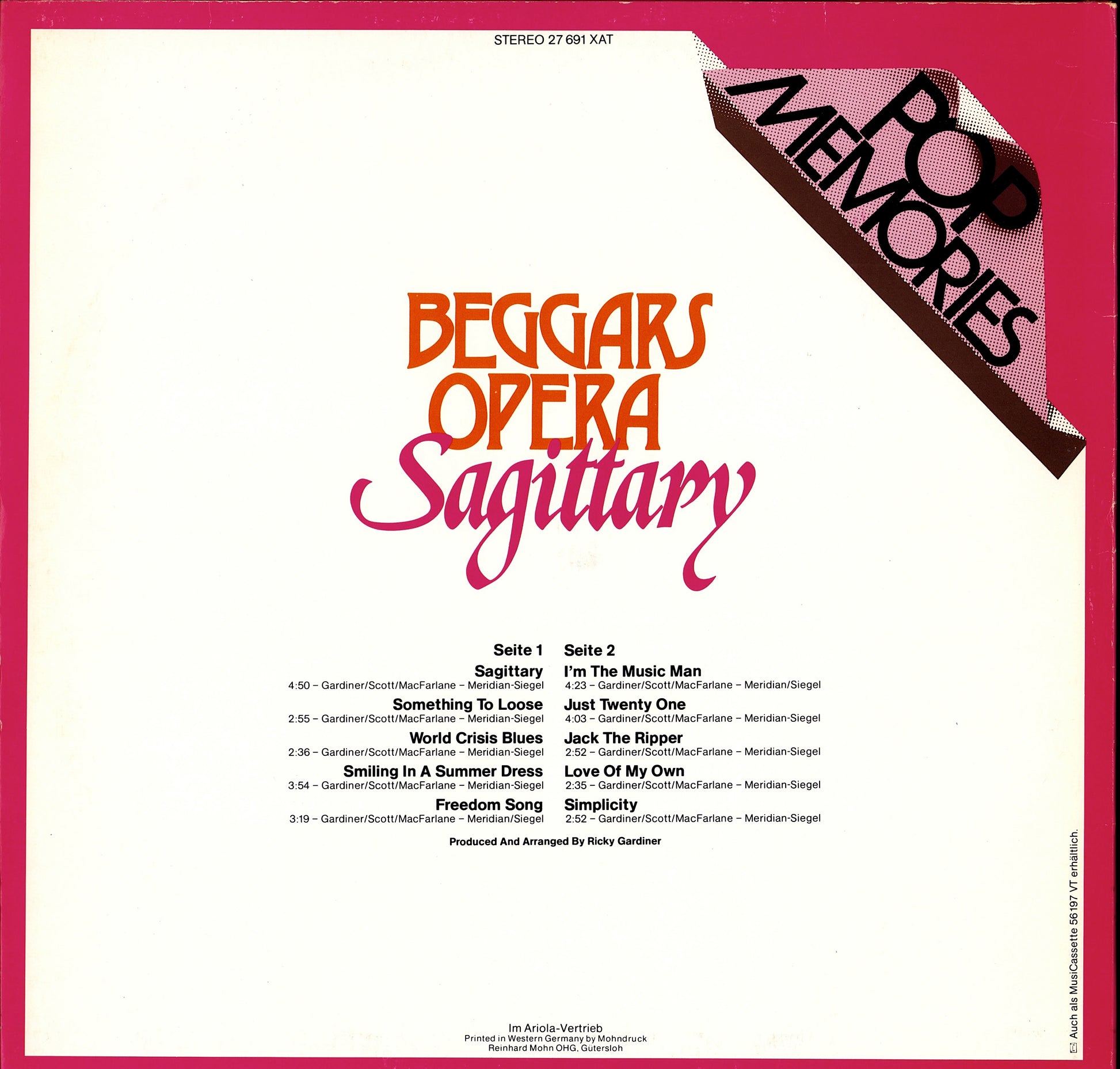 Beggars Opera - Act One Vinyl LP Kopie