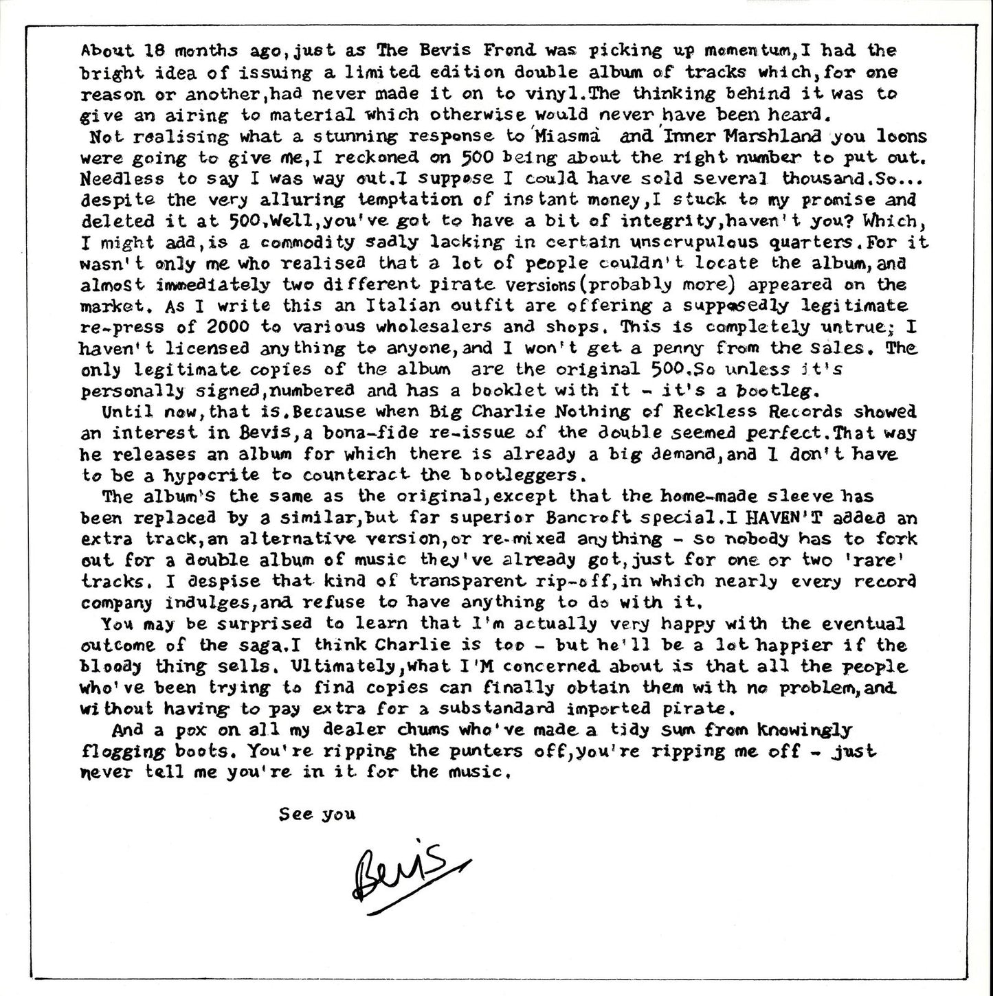 The Bevis Frond – Bevis Through The Looking Glass Vinyl 2LP