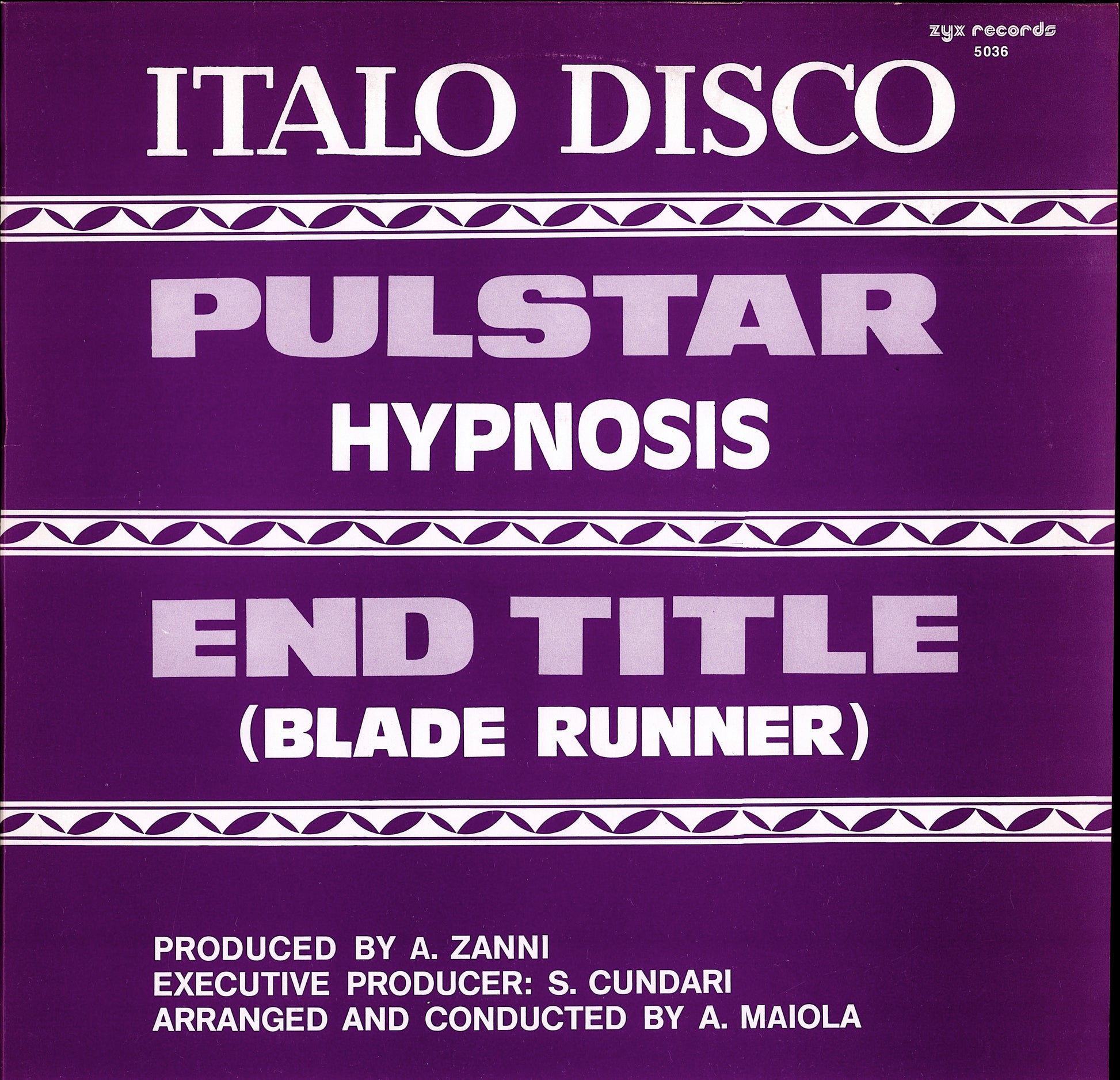 Hypnosis ‎- Pulstar / End Title Blade Runner Vinyl 12" Maxi-Single