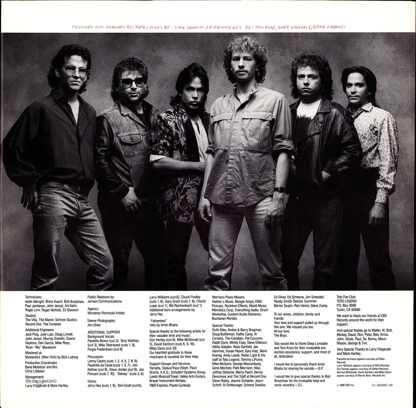 Toto – Fahrenheit Vinyl LP