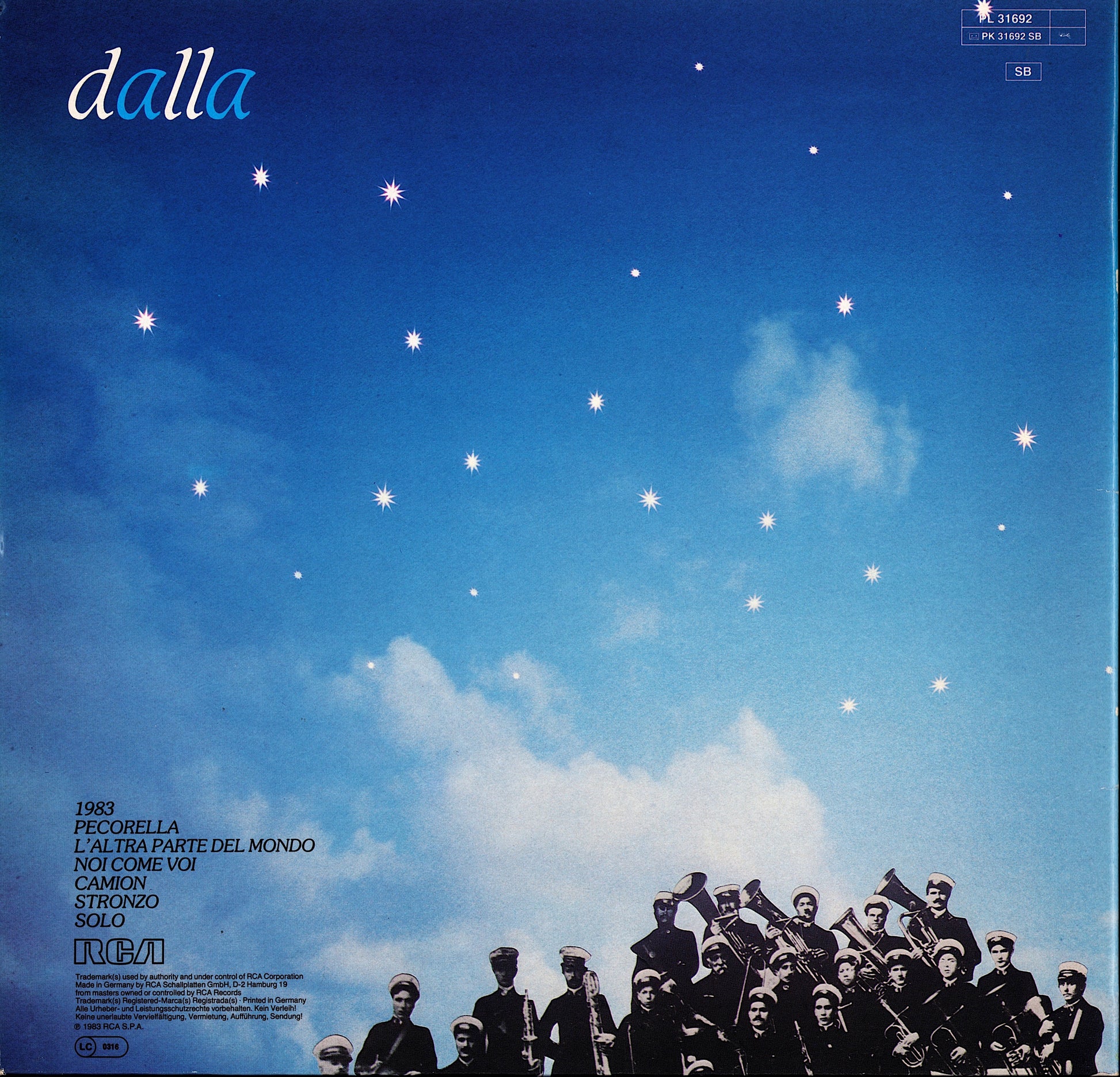 Lucio Dalla – 1983 Vinyl LP