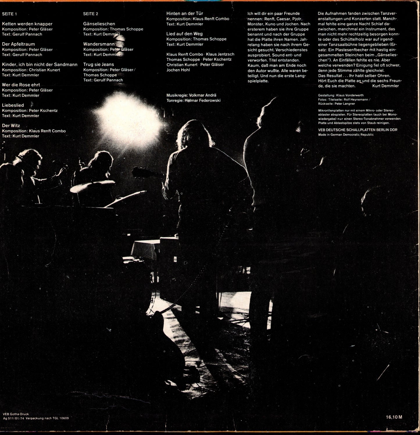 Klaus Renft Combo – Klaus Renft Combo Vinyl LP