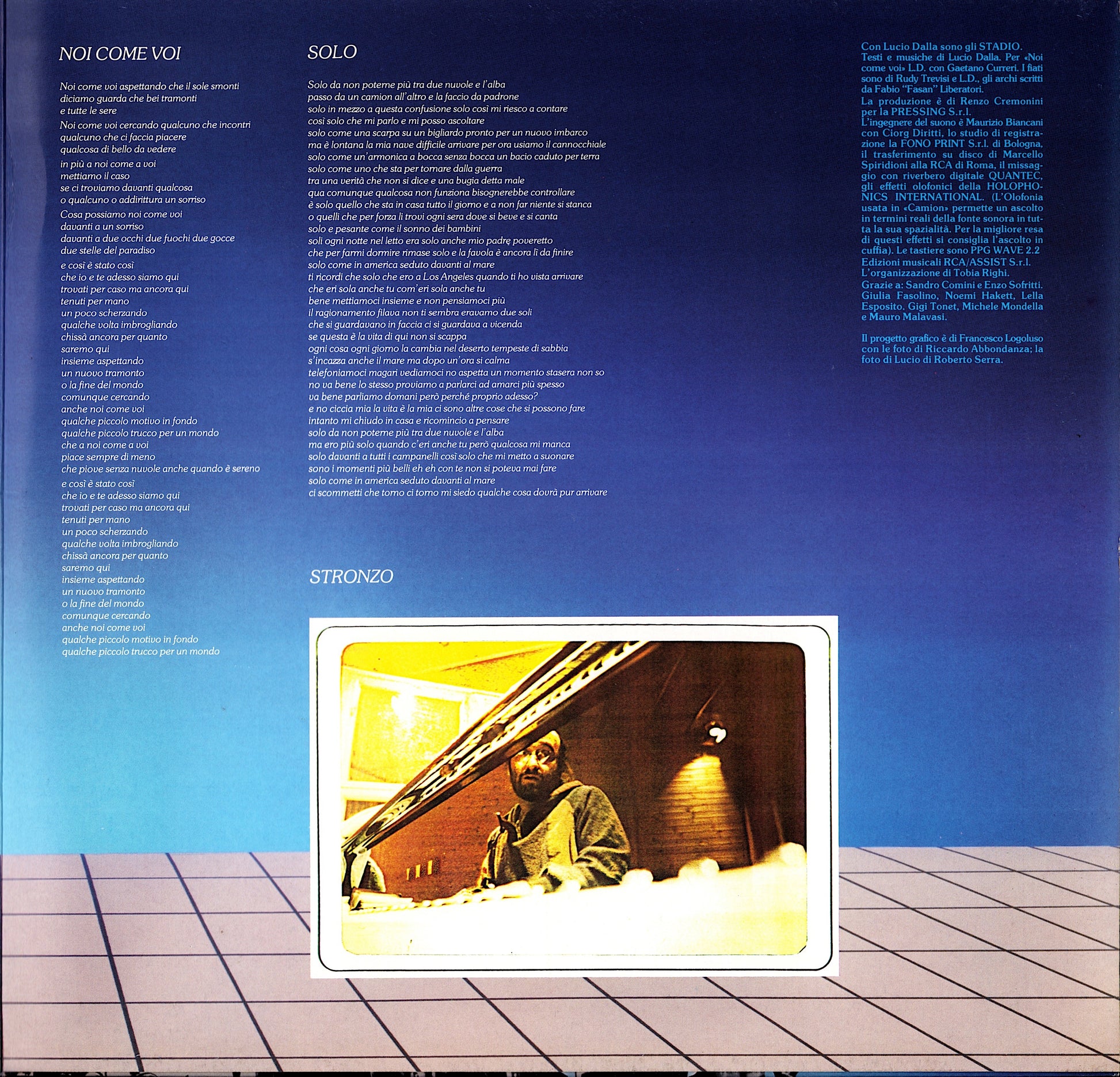 Lucio Dalla – 1983 Vinyl LP