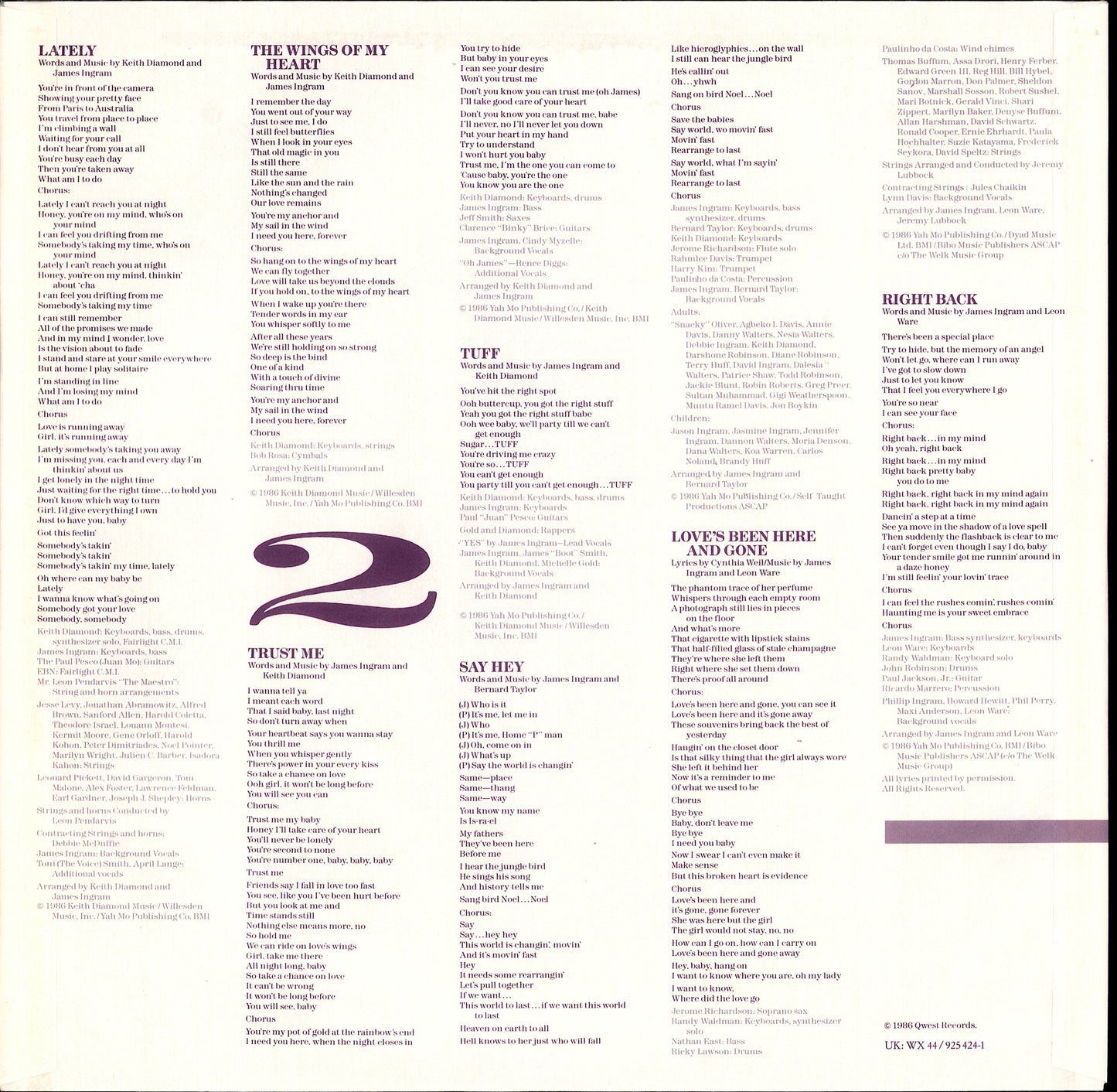 James Ingram – Never Felt So Good Vinyl LP