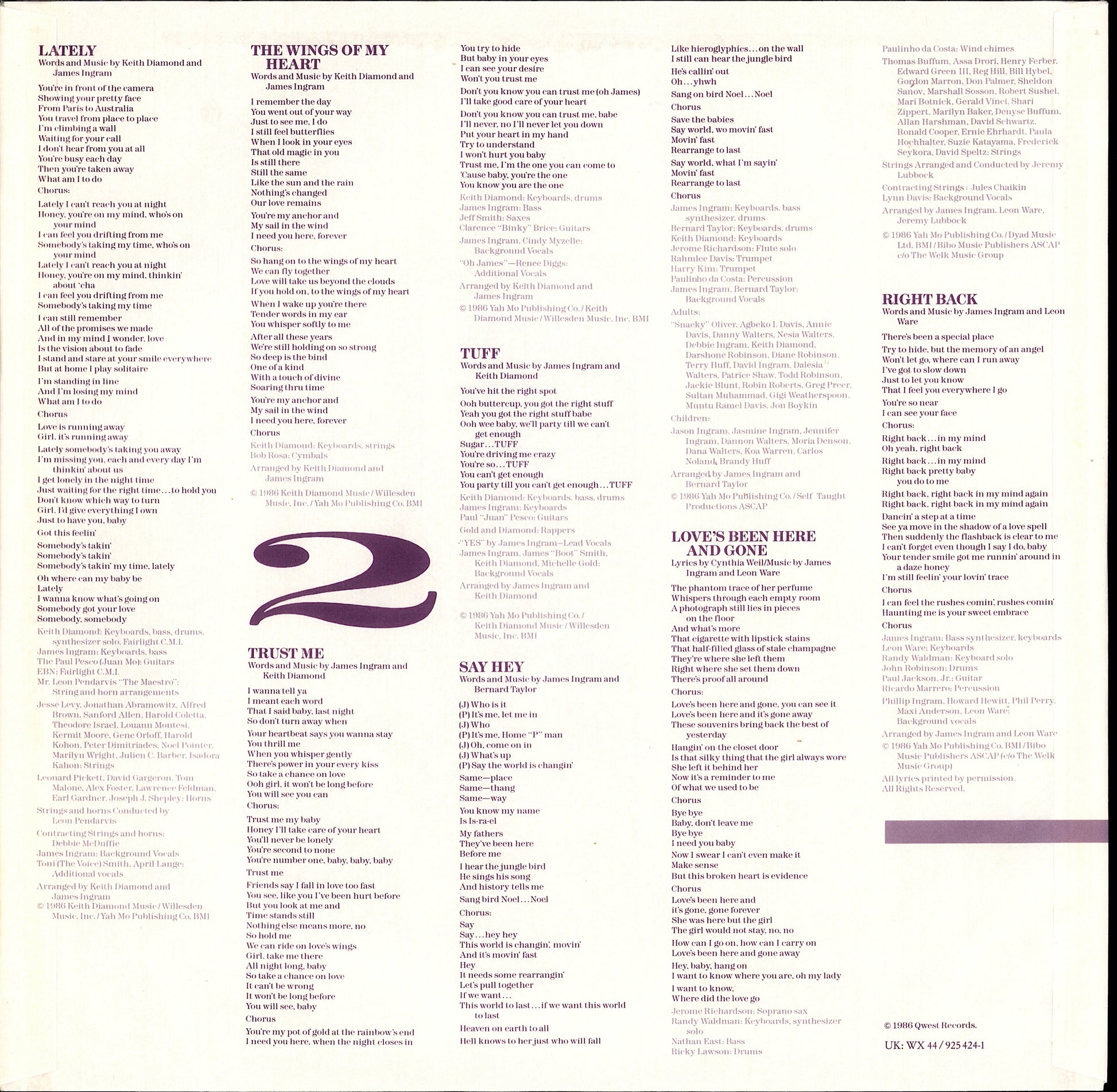 James Ingram – Never Felt So Good Vinyl LP