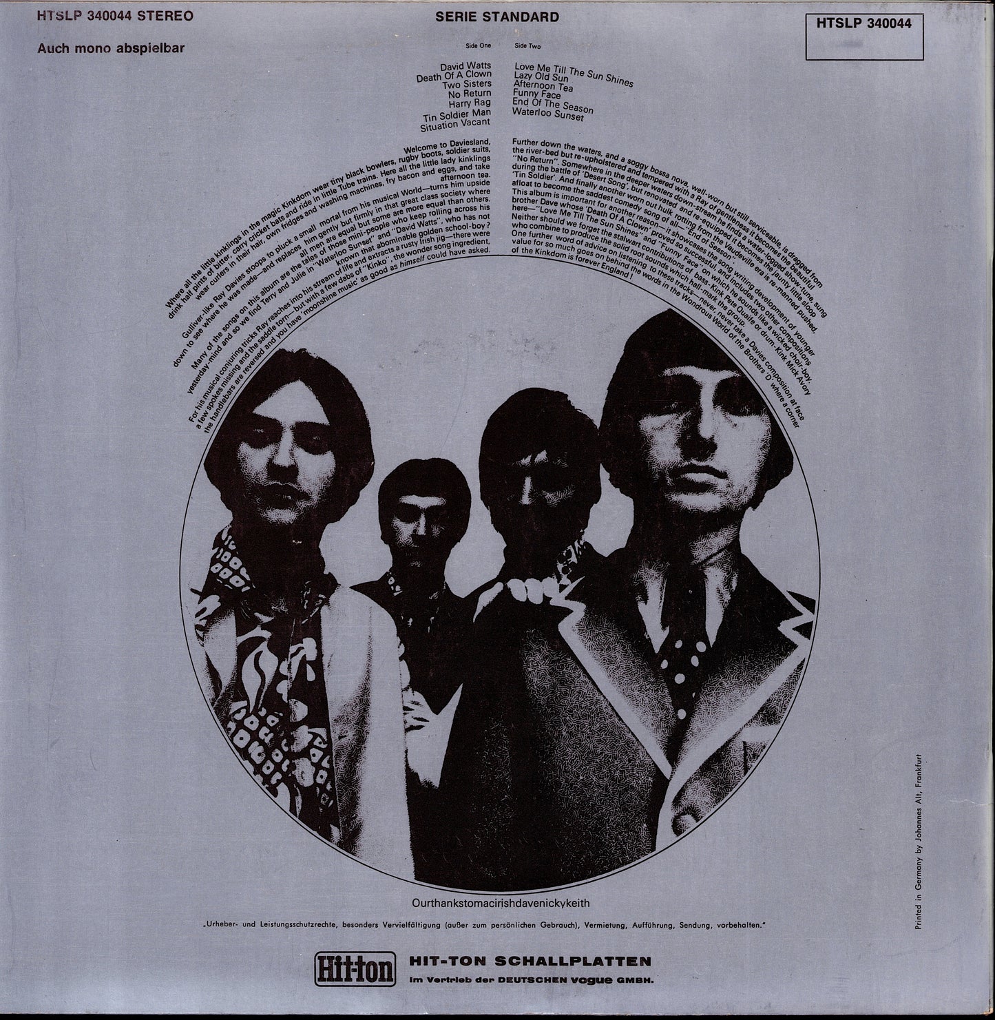 The Kinks – Something Else By The Kinks Vinyl LP