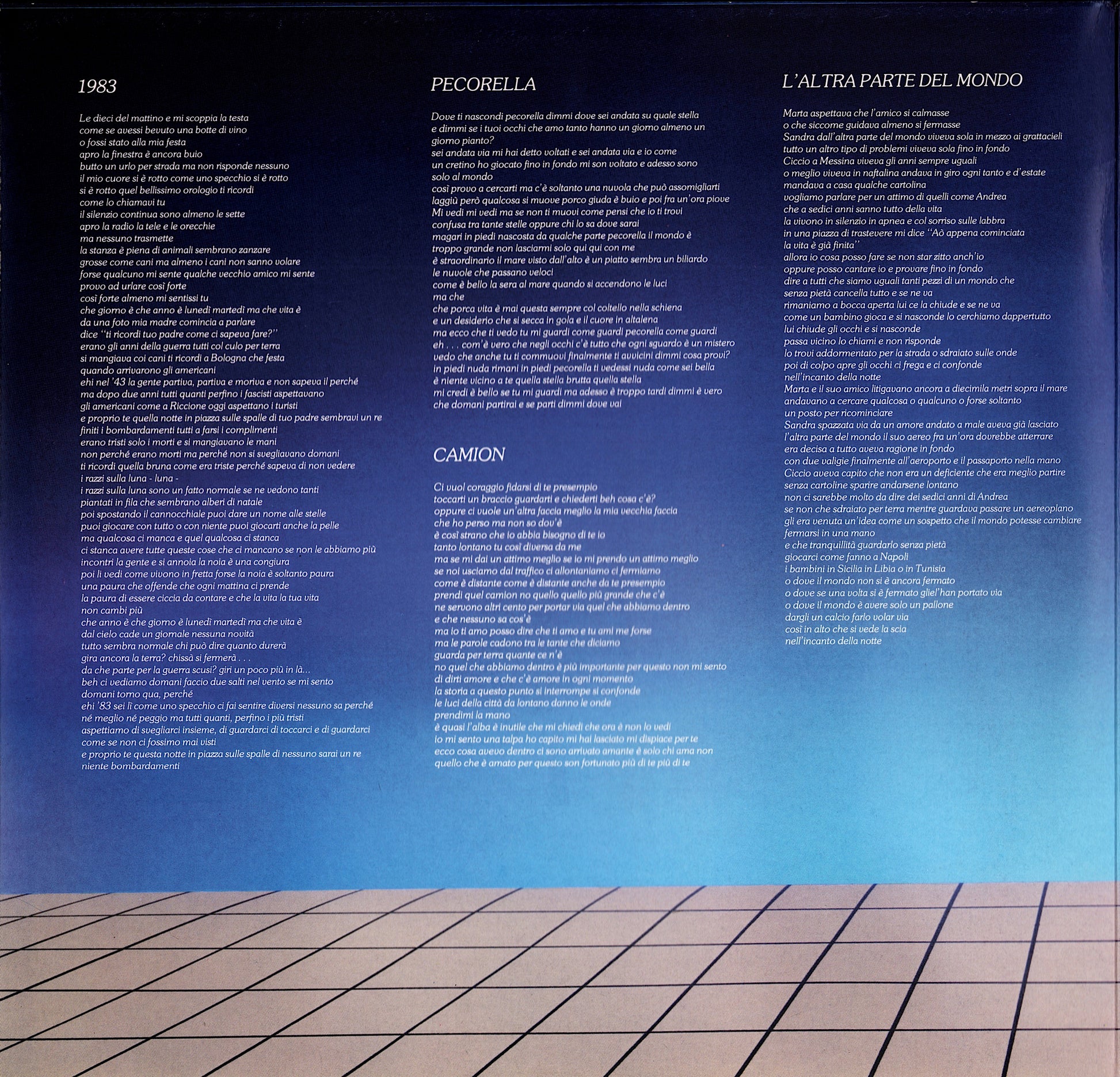 Lucio Dalla – 1983 Vinyl LP