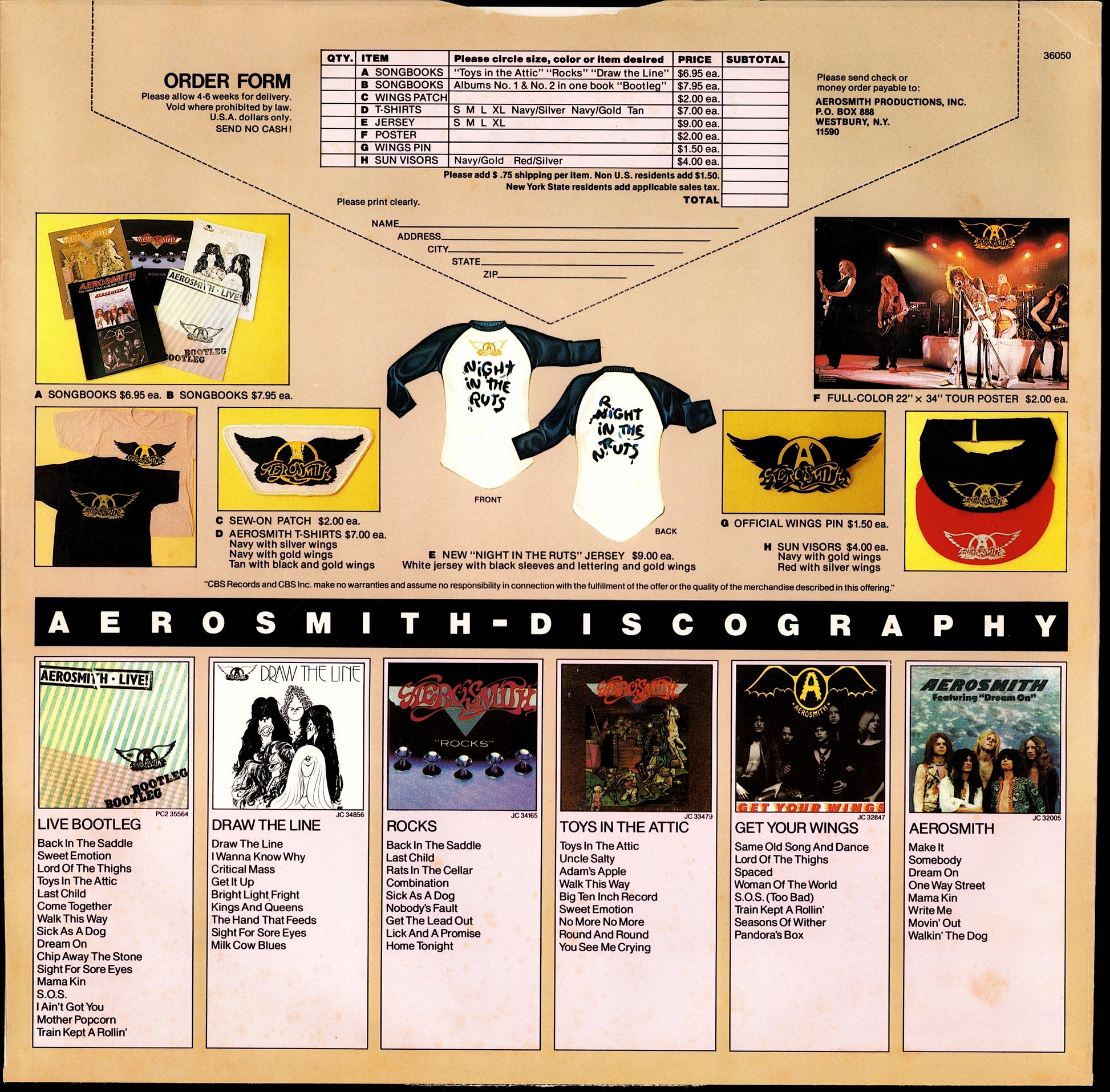 Aerosmith - Night In The Ruts Vinyl LP